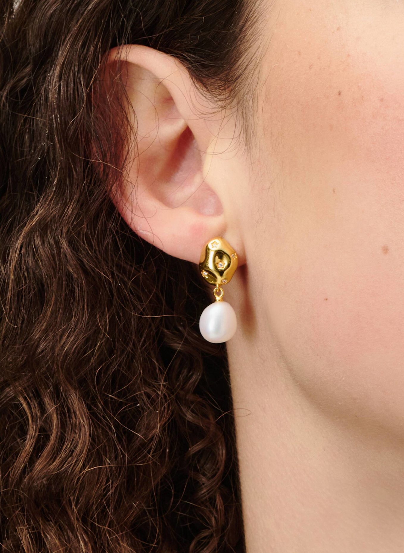 Pompidou Ohrhänger JUDITH BLING by GLAMBOU: GOLD