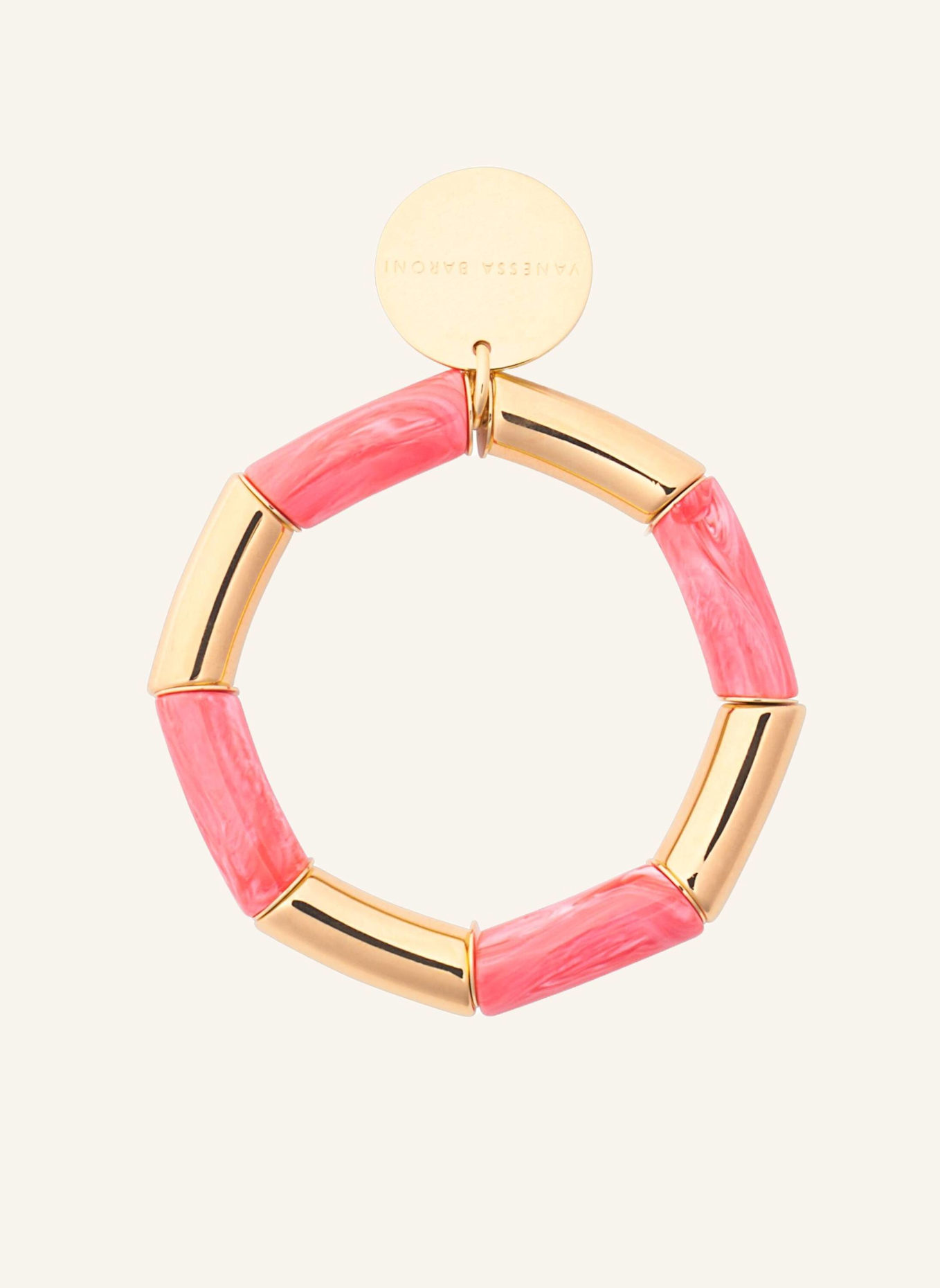 VANESSA BARONI Armband FLEX BRACELET GOLD STRAWBERRY ICECREAM by GLAMBOU: GOLD