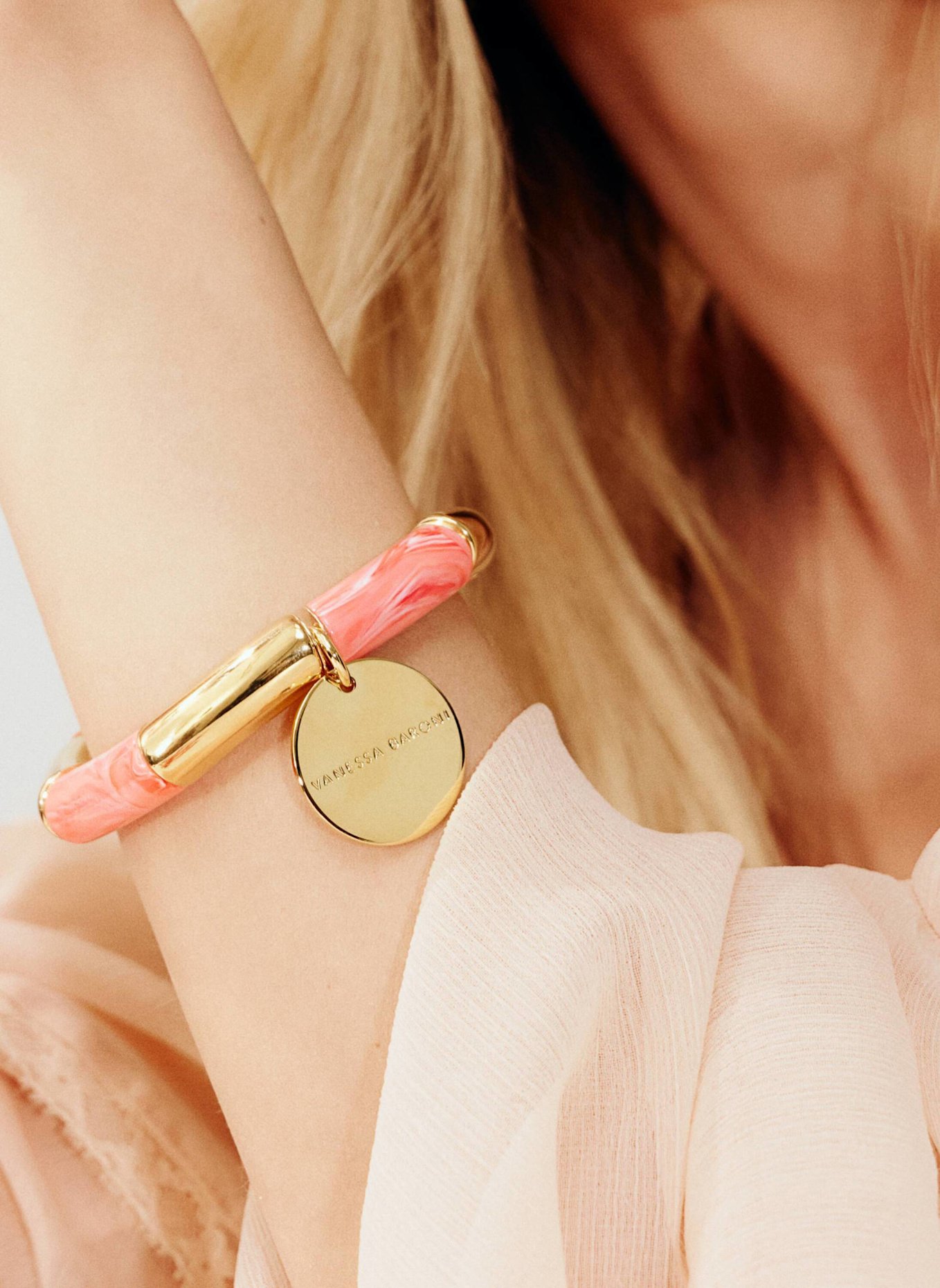 VANESSA BARONI Armband FLEX BRACELET GOLD STRAWBERRY ICECREAM by GLAMBOU: GOLD
