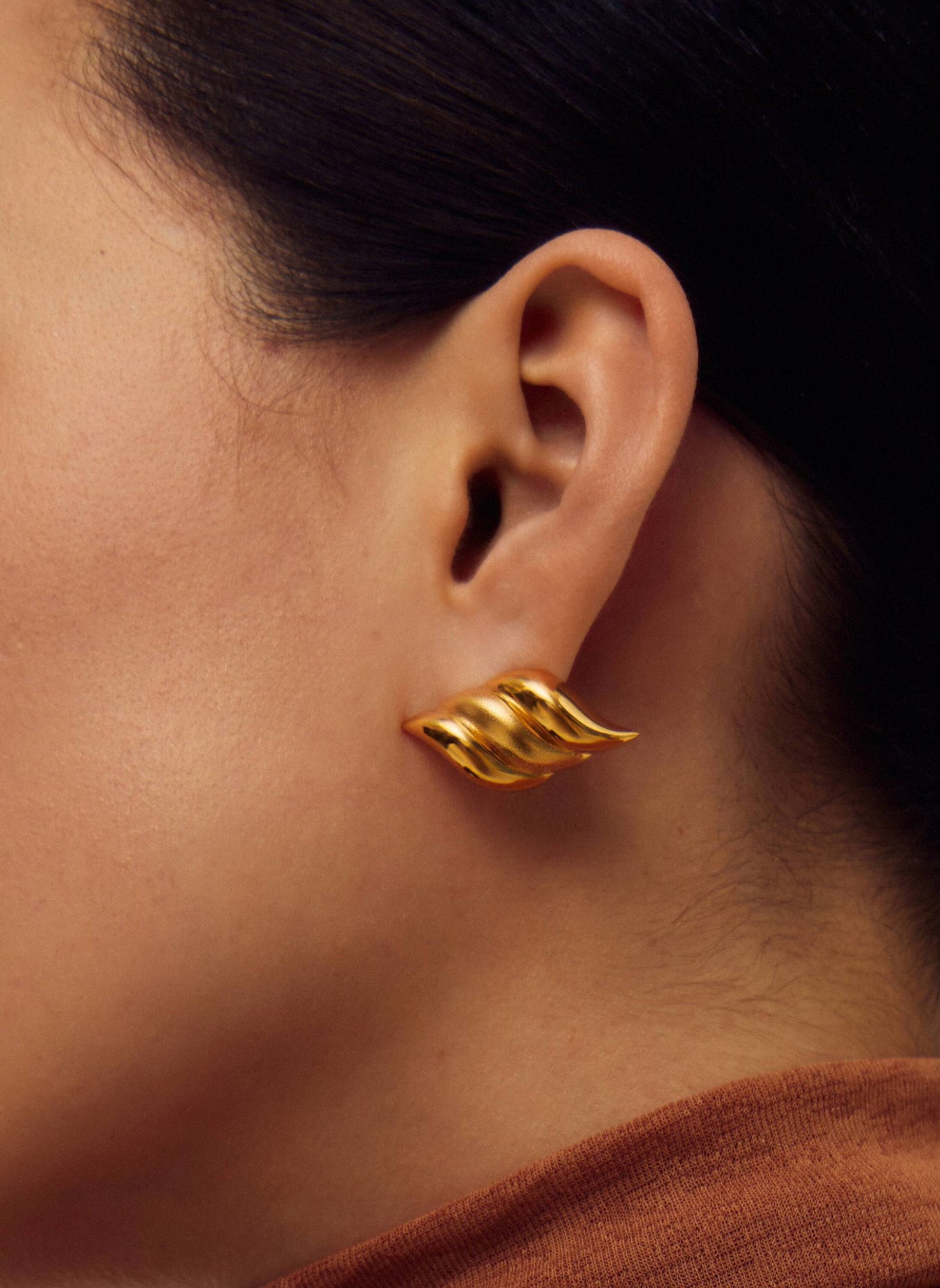 MISSOMA Ohrhänger SAVI SIGNATURE OVERSIZED STUD by GLAMBOU: GOLD