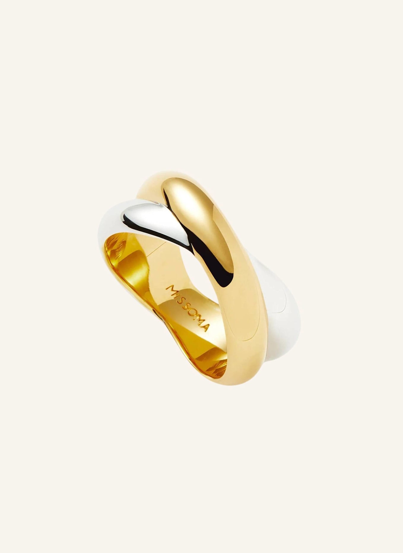 MISSOMA Ring LUCY WILLIAMS CHUNKY ENTWINE by GLAMBOU: GOLD