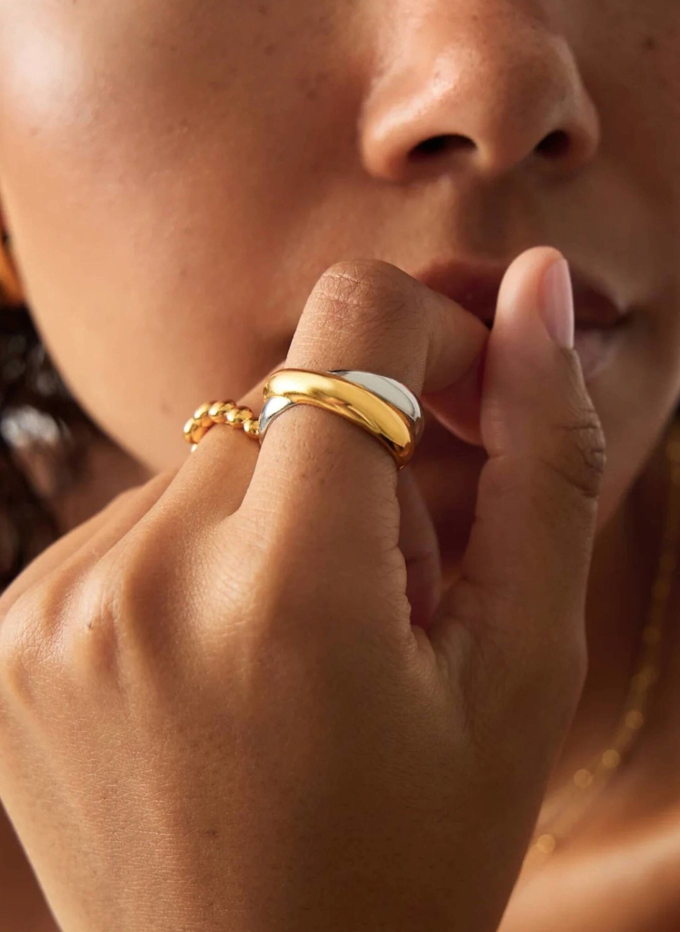 MISSOMA Ring LUCY WILLIAMS CHUNKY ENTWINE by GLAMBOU: GOLD