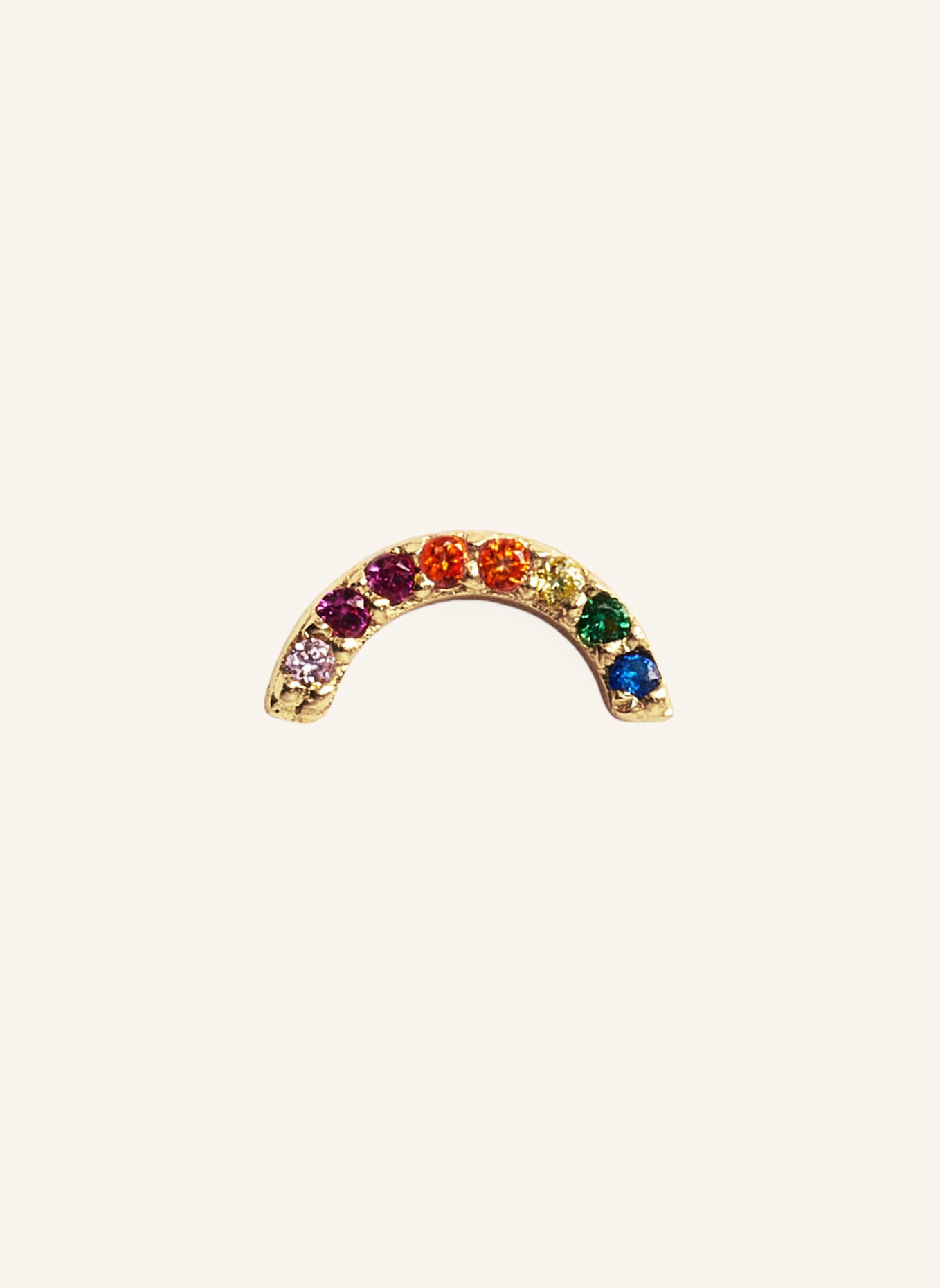 OHH LUILU Ohrringe RAINBOW STUDS by GLAMBOU: GOLD