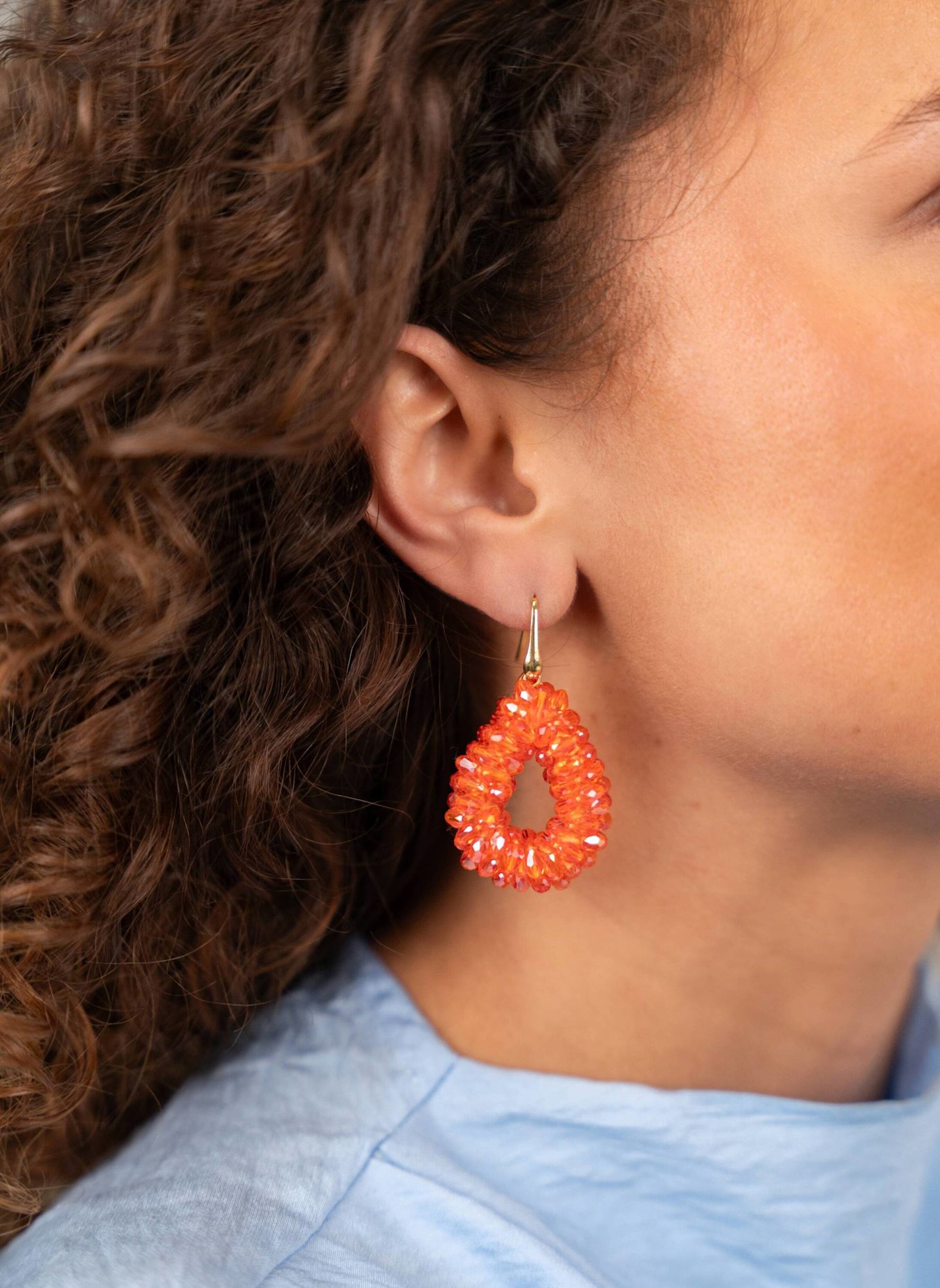 LOTT.gioielli Ohrhänger ANNE DROP S MARQUIS LION ORANGE by GLAMBOU: ORANGE