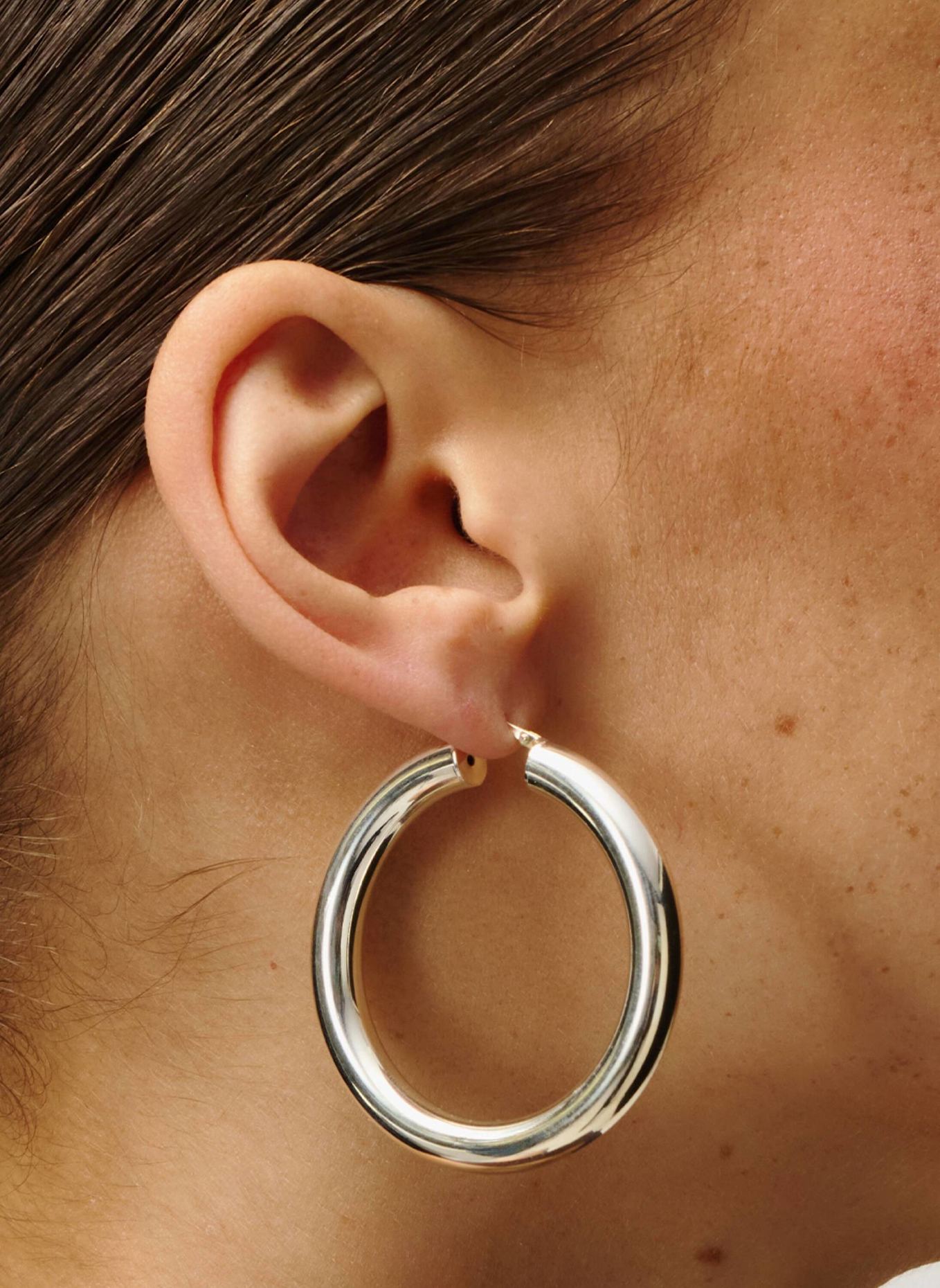 Pompidou Ohrringe BIGGIE by GLAMBOU: SILBER