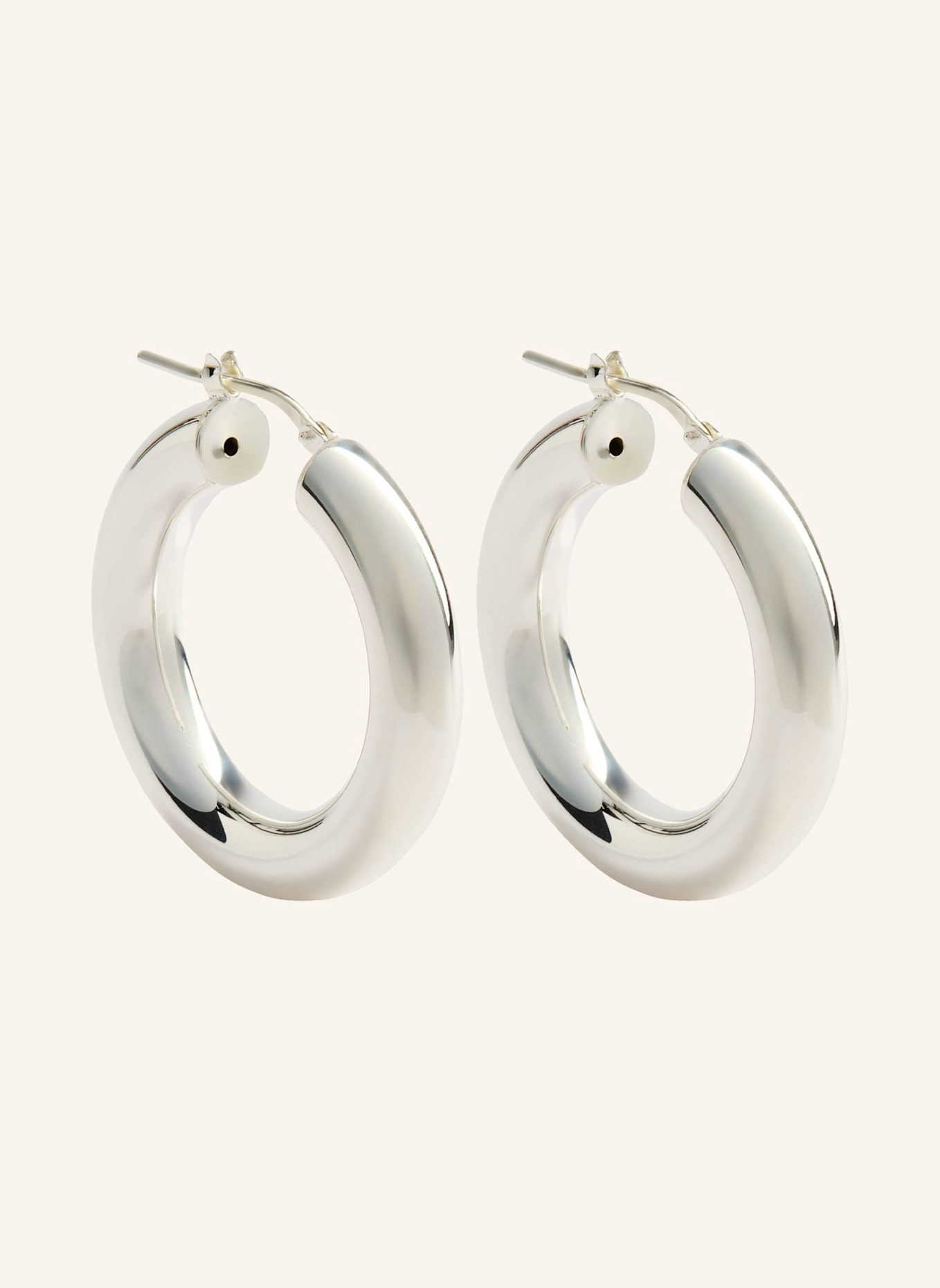 Pompidou Ohrringe MEDIUM by GLAMBOU: SILBER