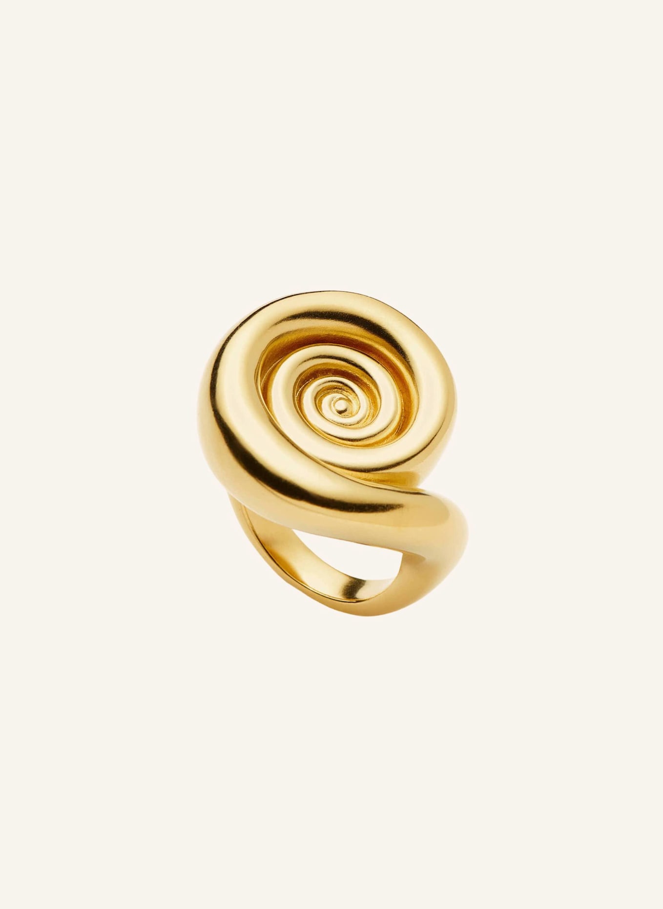 MISSOMA Ringe SPIRAL DOME STATEMENT RING by GLAMBOU: GOLD