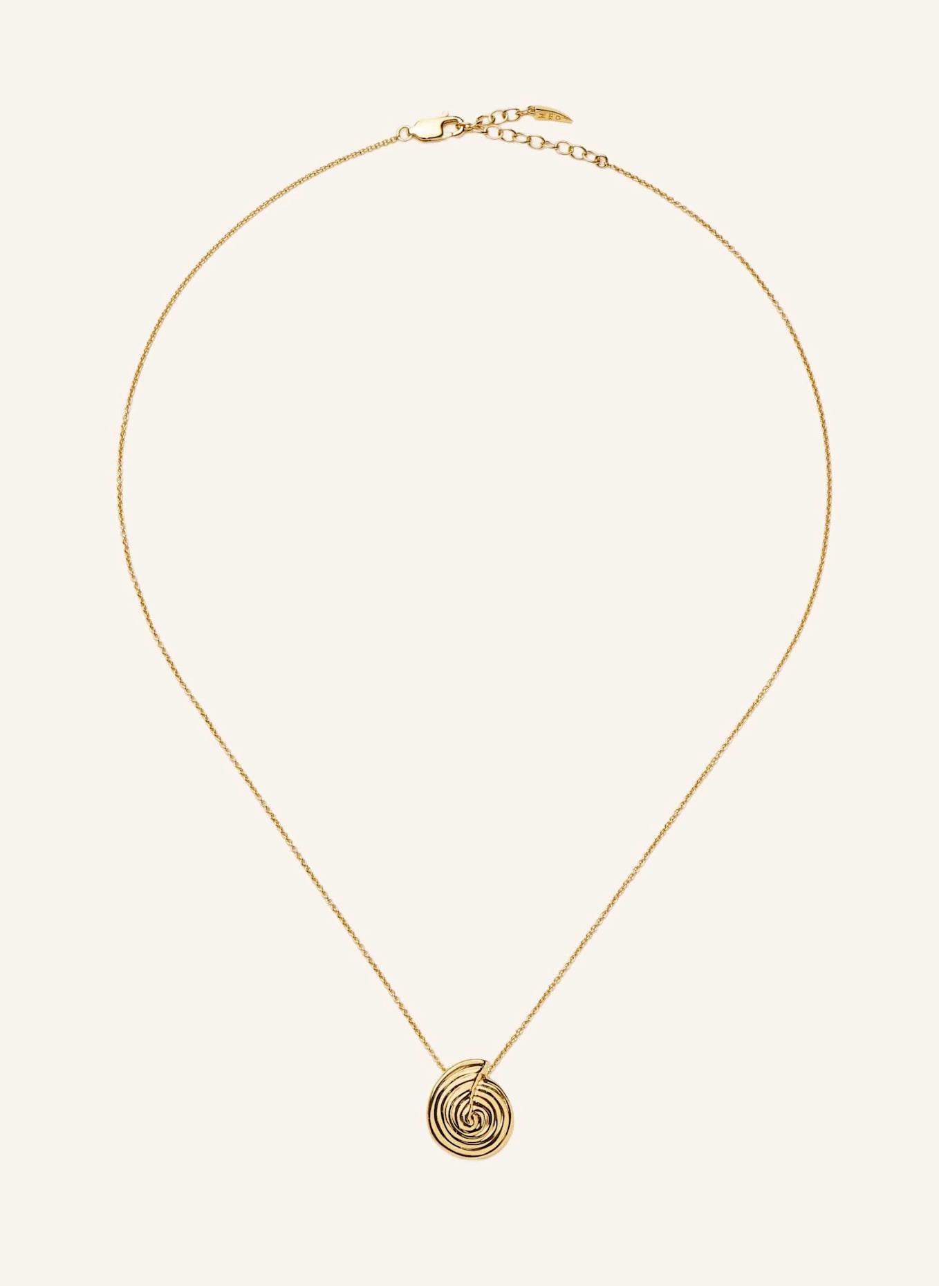 MISSOMA Halsketten SPIRAL MINI PENDANT NECKLACE by GLAMBOU: GOLD