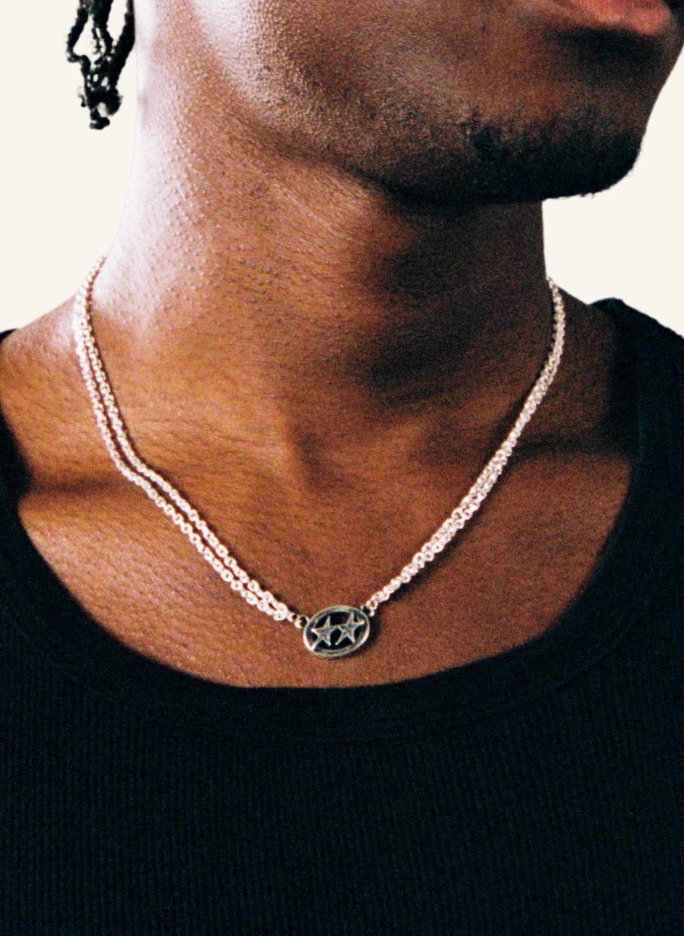 TwoJeys Halsketten ICON DOUBLE CHAIN NECKLACE by GLAMBOU: SILBER