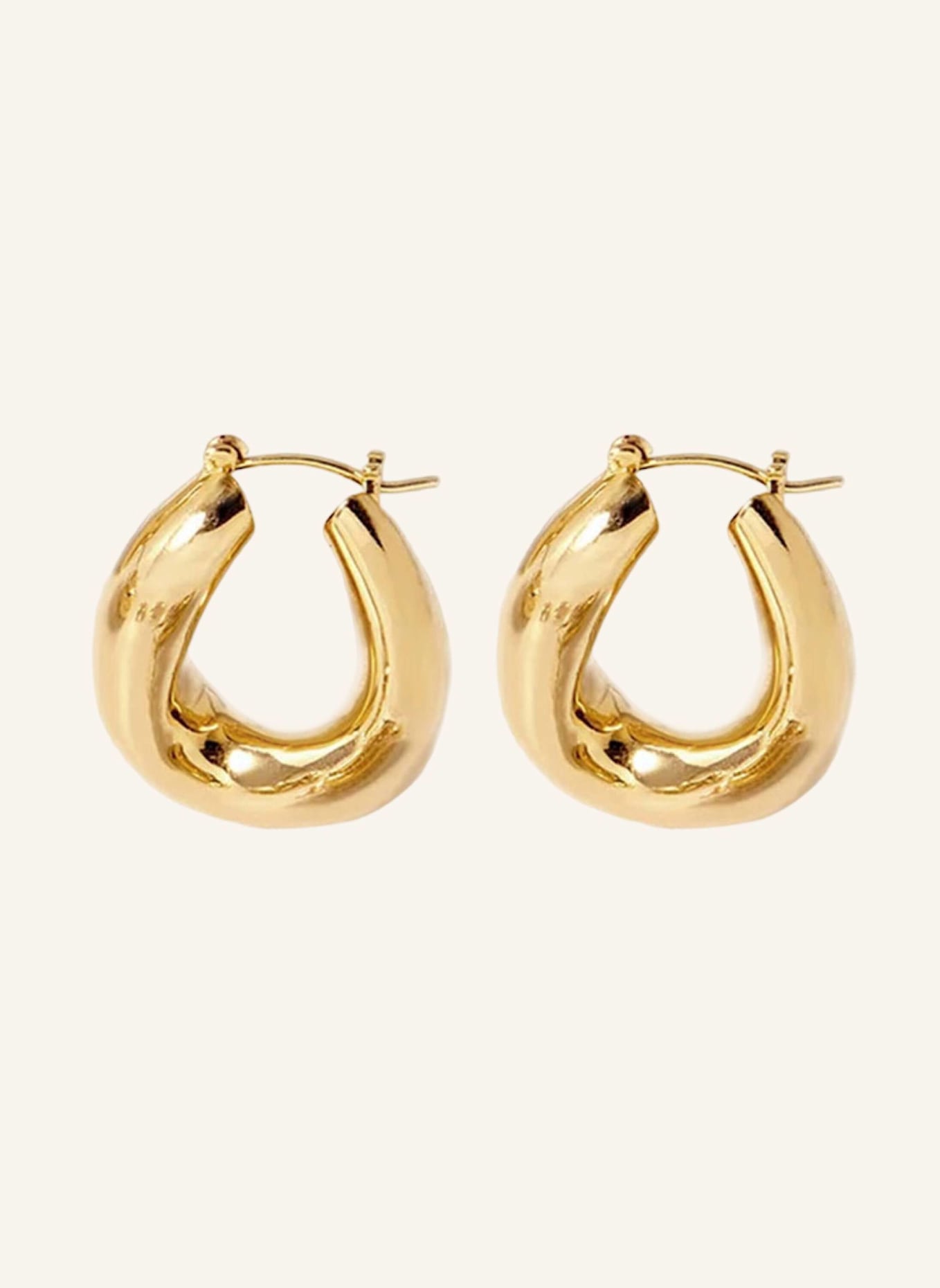 YOJ Creolen FALIN MINI HOOPS by GLAMBOU: GOLD
