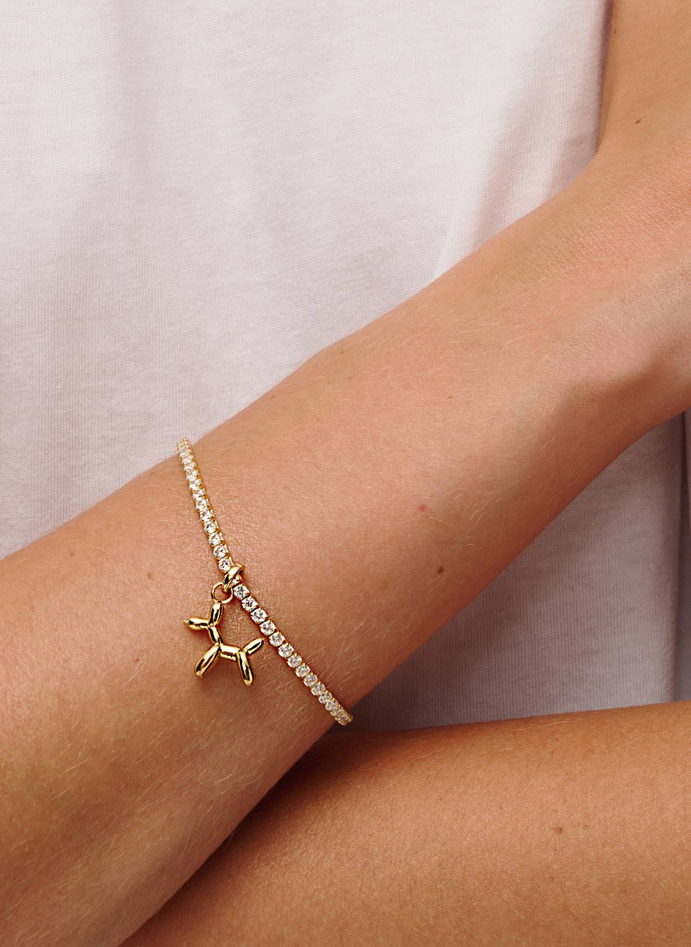 OHH LUILU Anhänger PUFFY PUPPY LOVE by GLAMBOU: GOLD