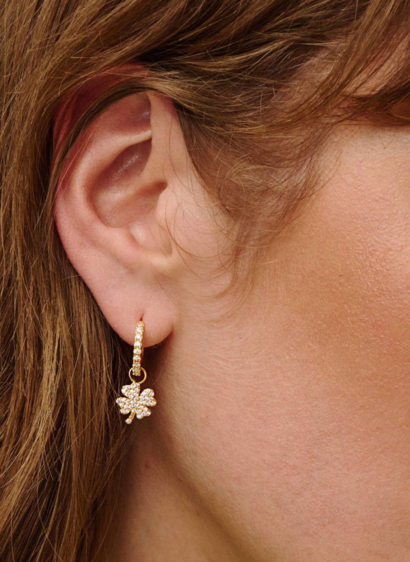 OHH LUILU Anhänger THE LUCKY CLOVER by GLAMBOU: GOLD