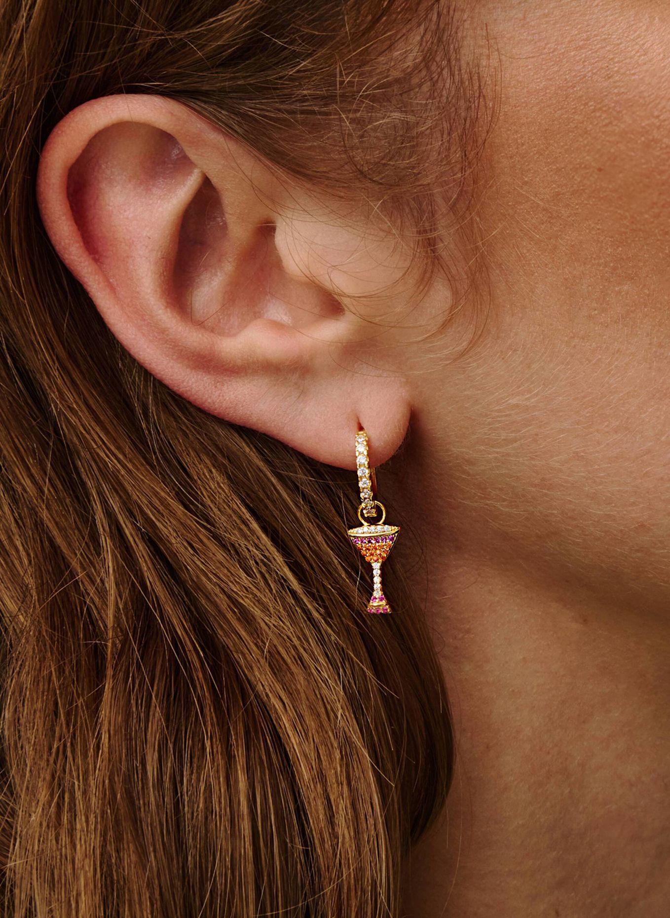 OHH LUILU Anhänger CHEERS TO ME O’ CLOCK by GLAMBOU: GOLD