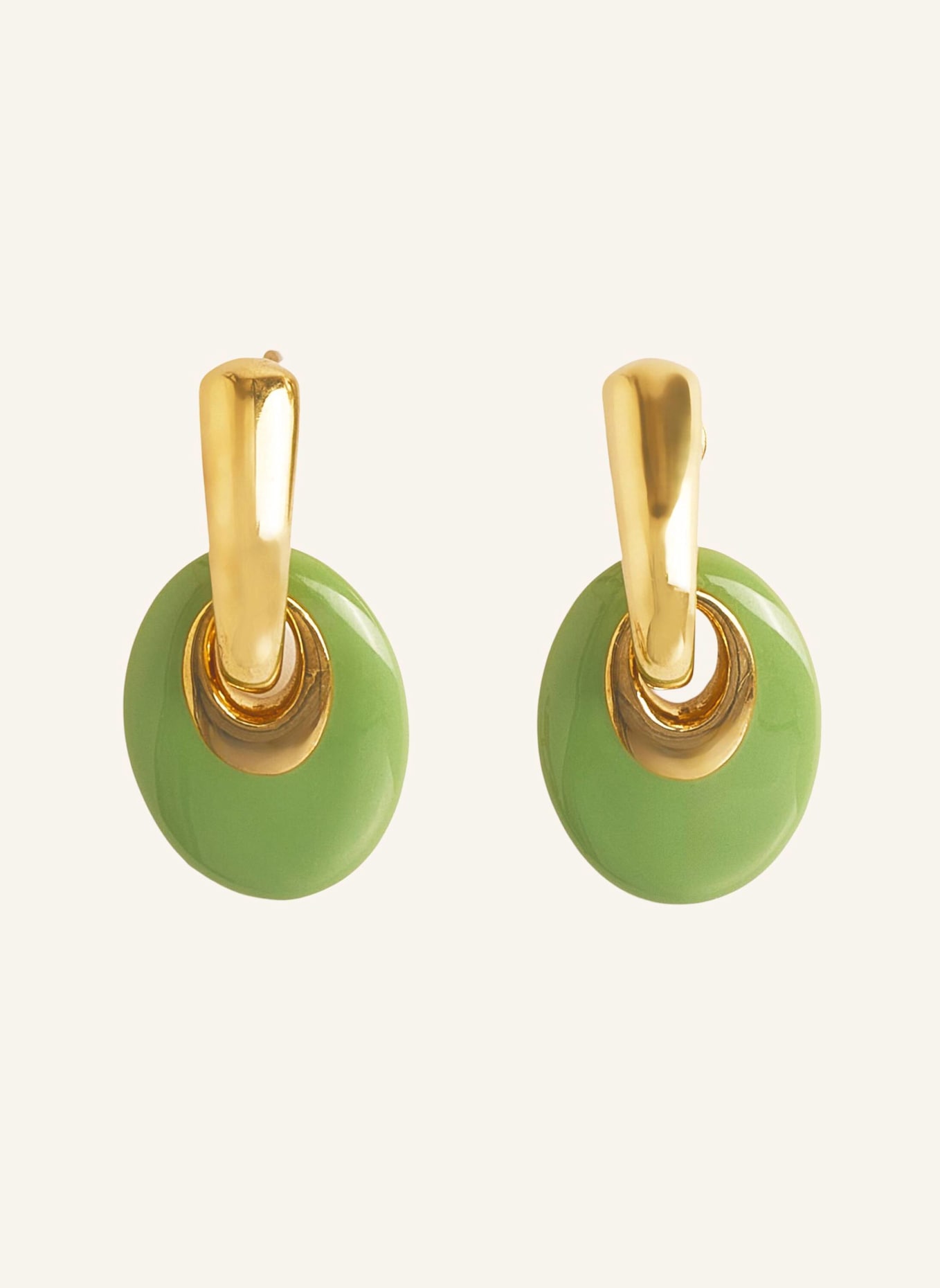 Pompidou Ohrringe JADE by GLAMBOU: GOLD