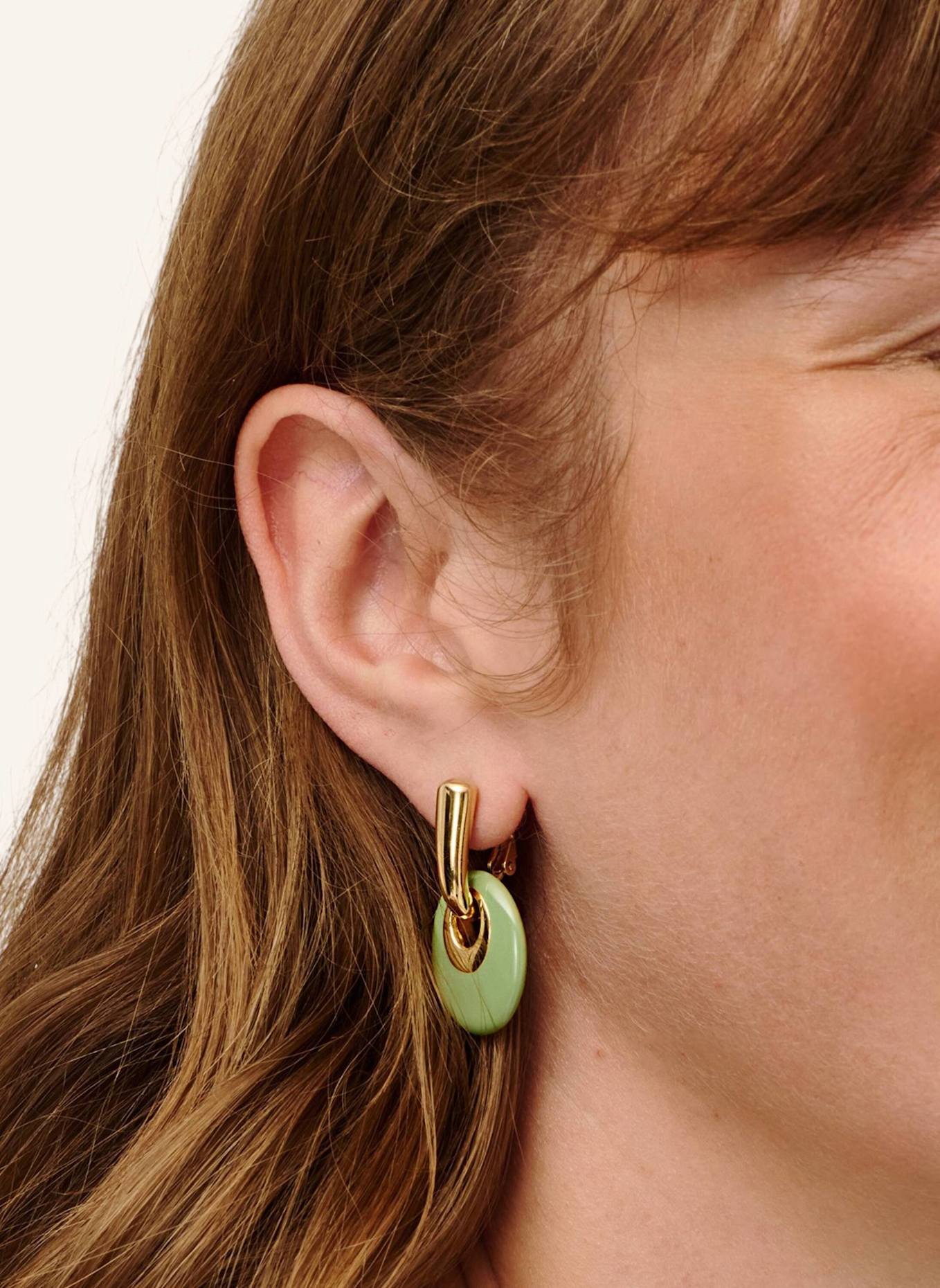 Pompidou Ohrringe JADE by GLAMBOU: GOLD