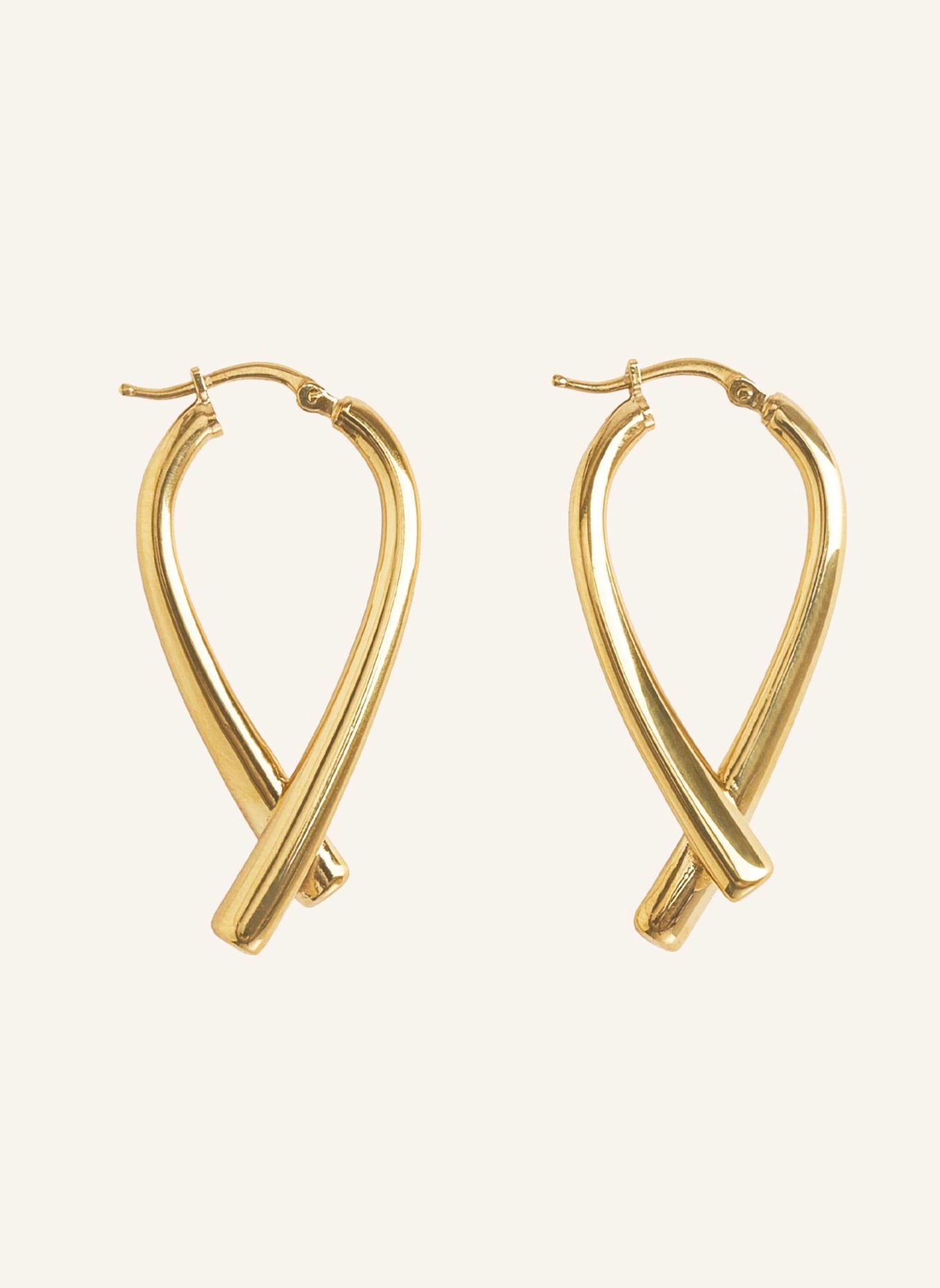 Pompidou Ohrringe SERINA LARGE by GLAMBOU: GOLD