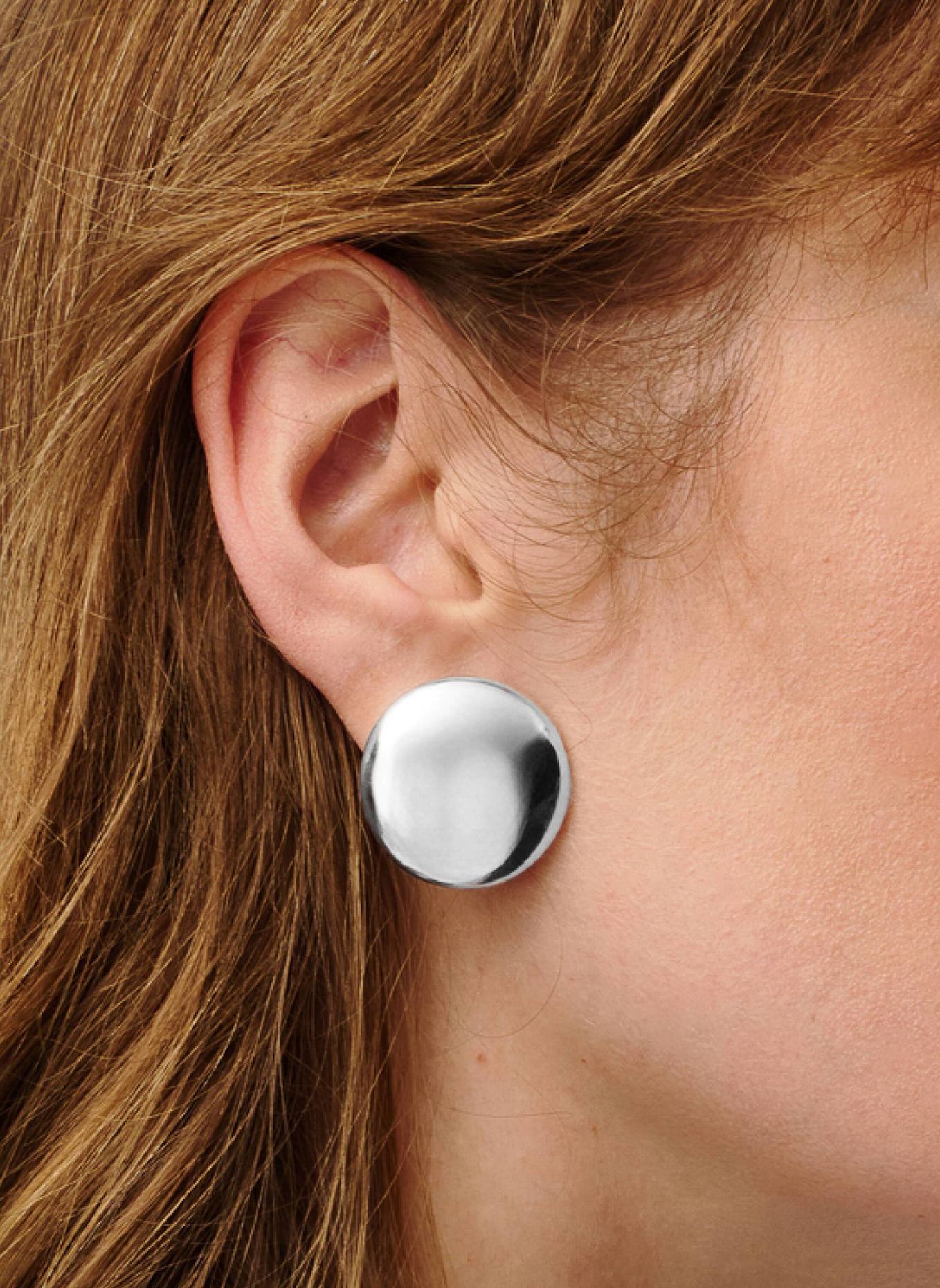 Pompidou Ohrclips MAJA by GLAMBOU: SILBER