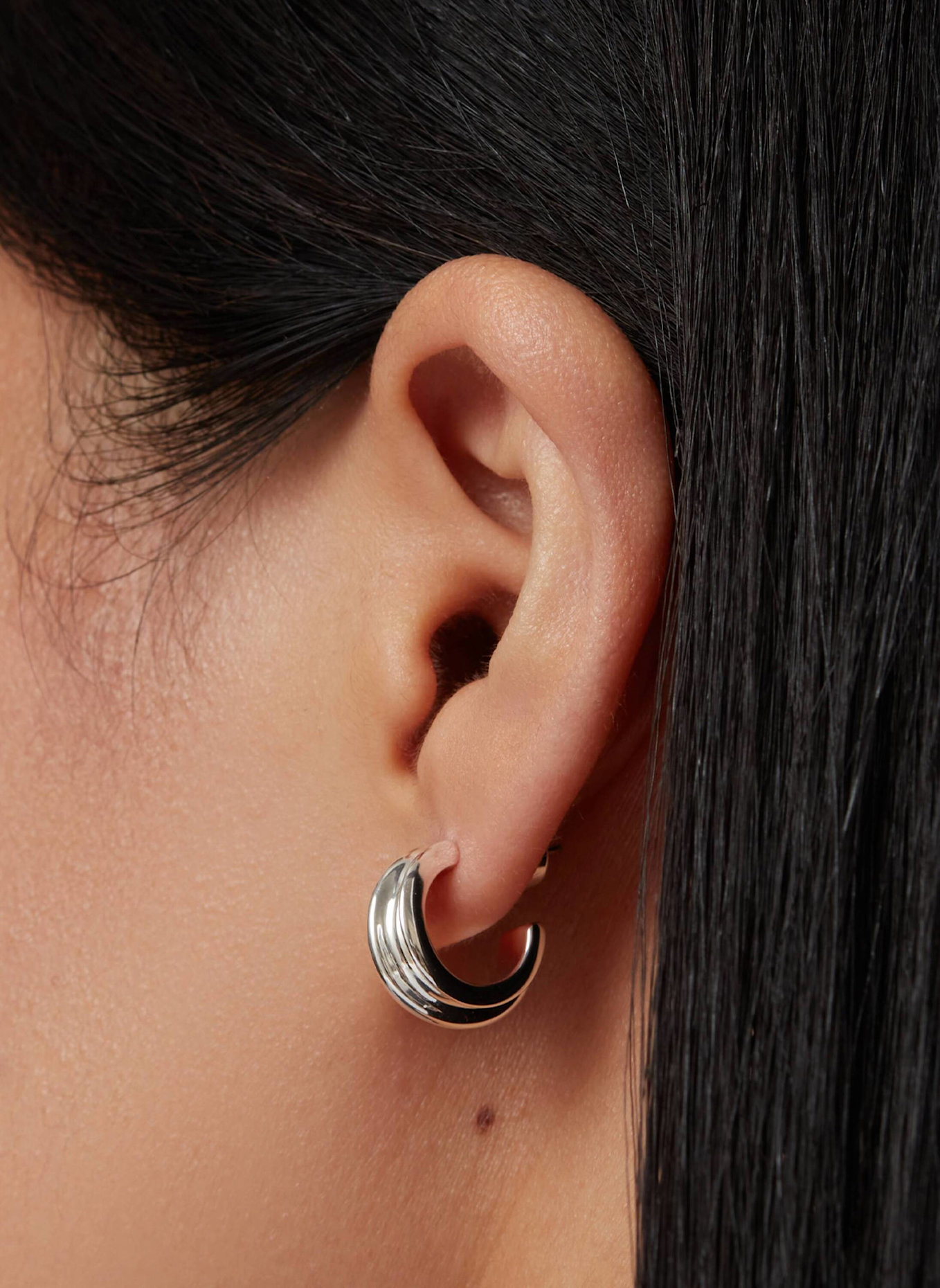 Jenny Bird Ohrringe MINI LENNON HOOPS by GLAMBOU: SILBER