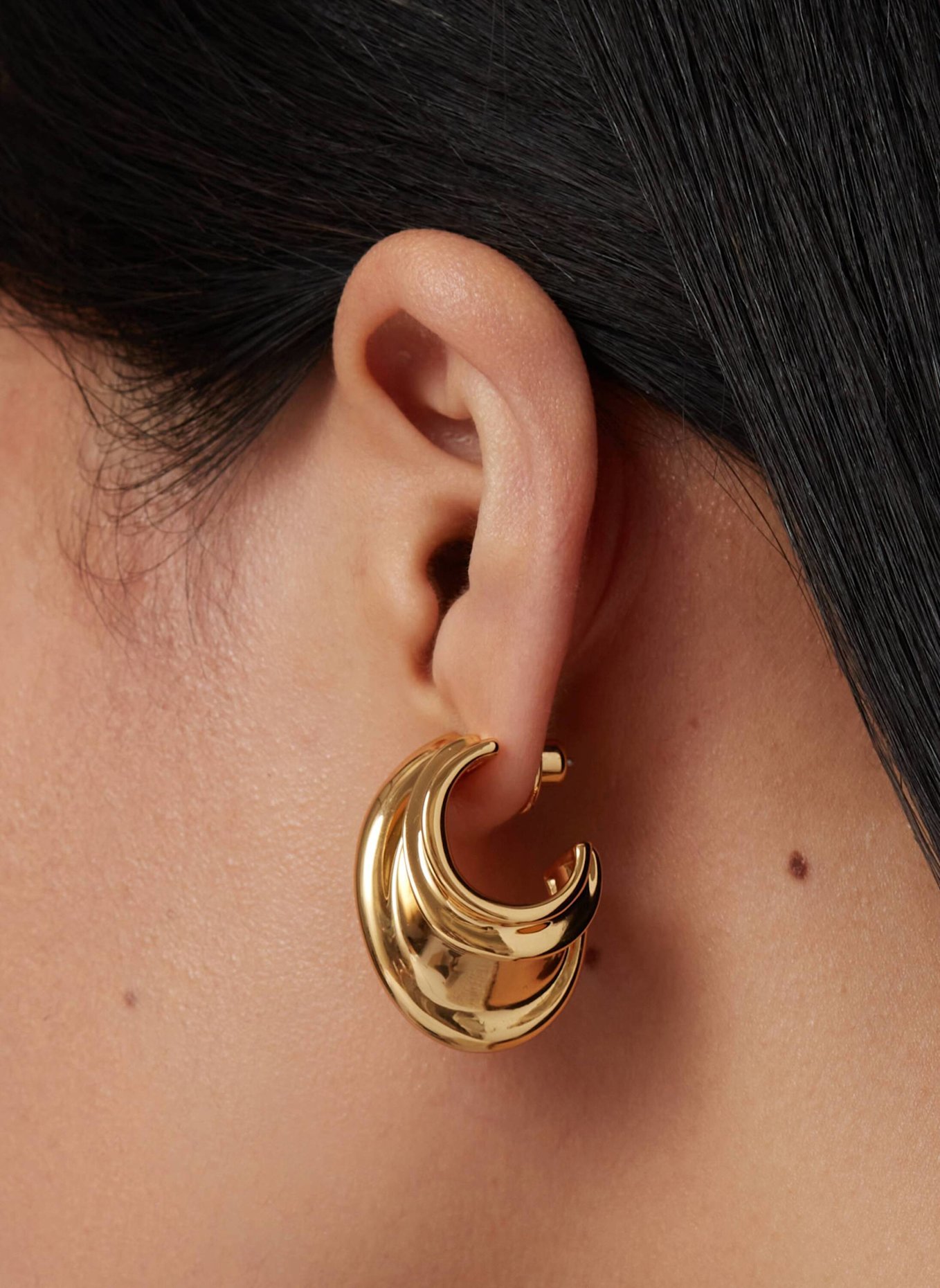 Jenny Bird Ohrringe LEONA HOOPS by GLAMBOU: GOLD