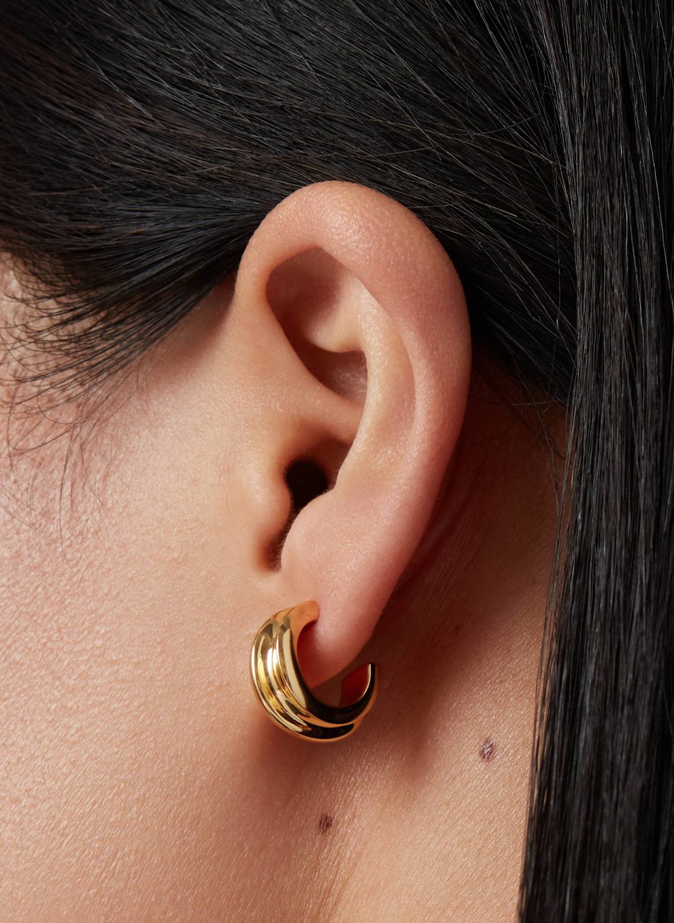 Jenny Bird Ohrringe MINI LENNON HOOPS by GLAMBOU: GOLD