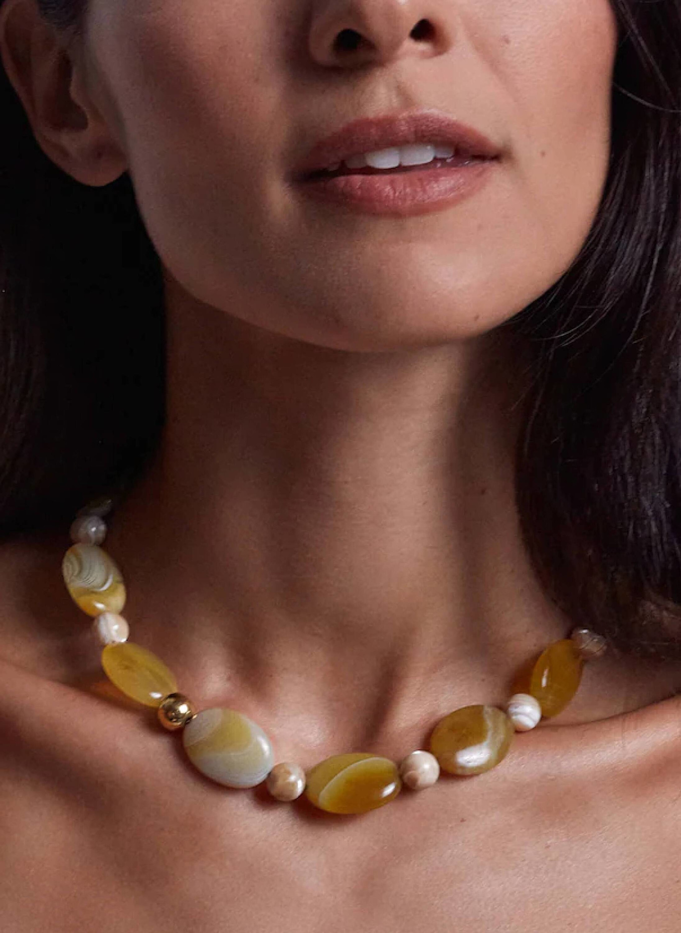 ANNI LU Halskette DESERT DREAMER BUTTERSCOTCH by GLAMBOU: GOLD