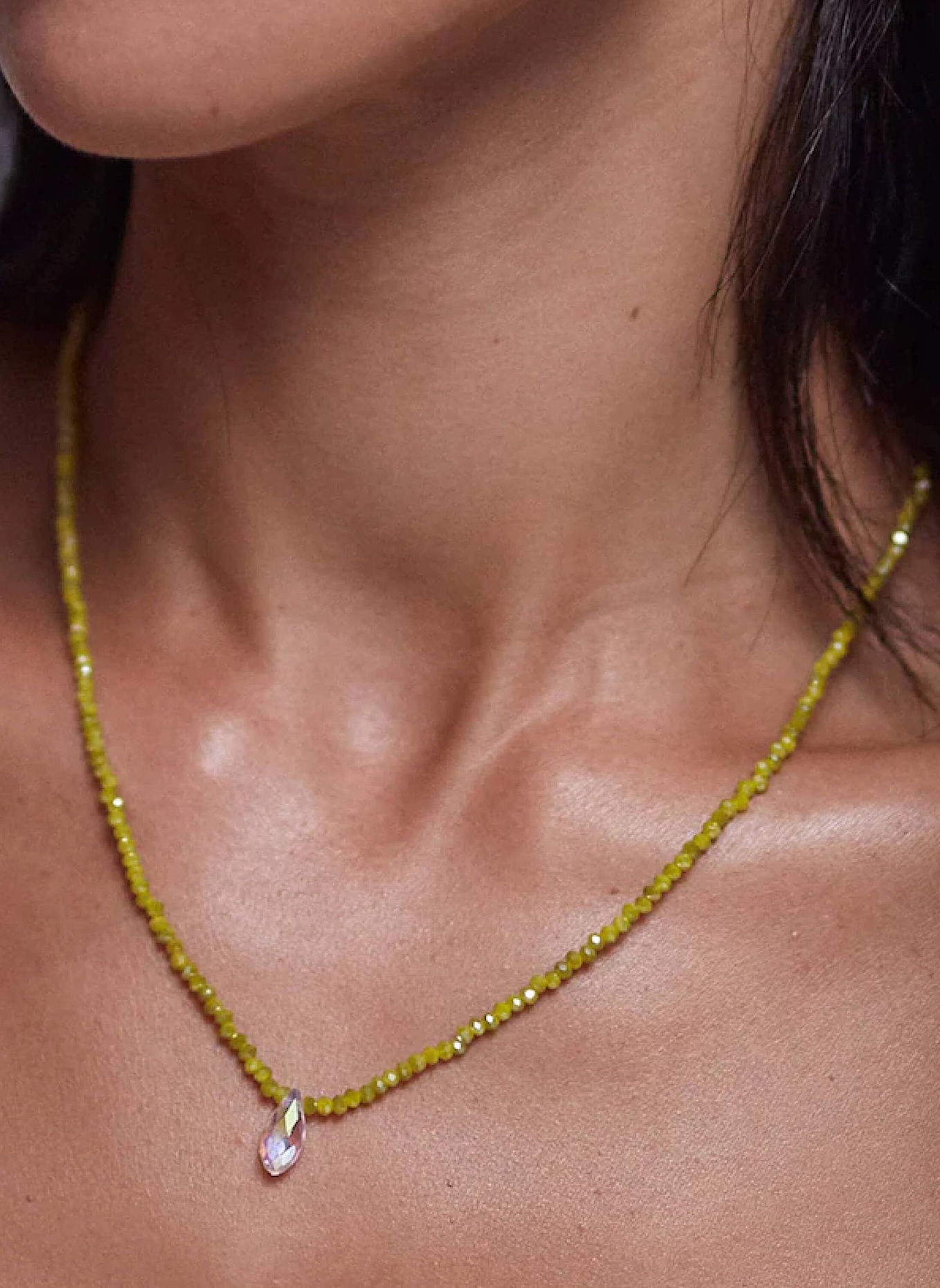 ANNI LU Halskette COSMIC CACTUS PALE OLIVE by GLAMBOU: GOLD