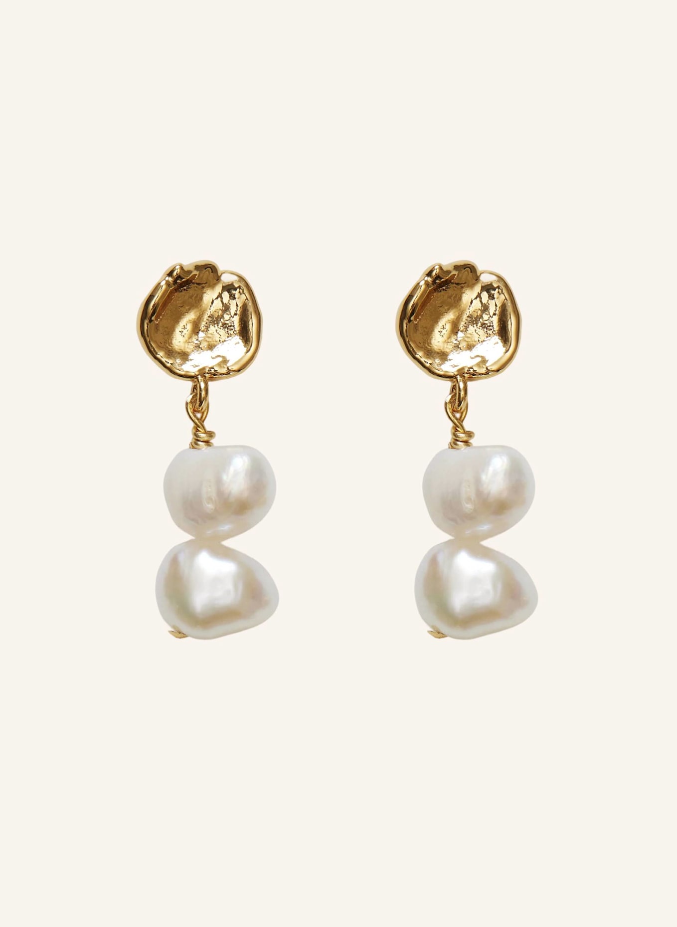 ANNI LU Ohrringe PEARLY DROP by GLAMBOU: GOLD