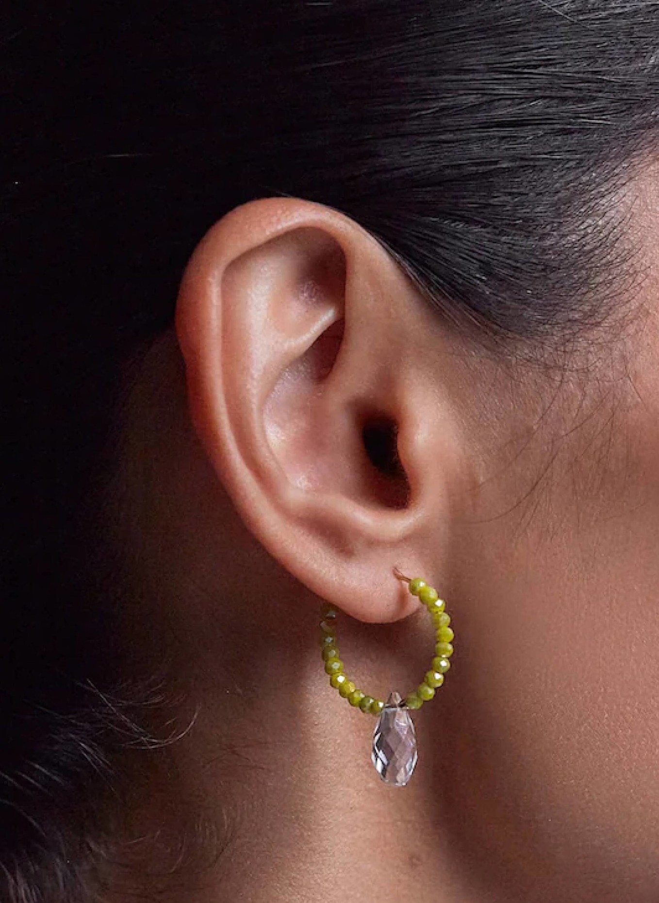 ANNI LU Ohrringe COSMIC CACTUS PALE OLIVE by GLAMBOU: GOLD