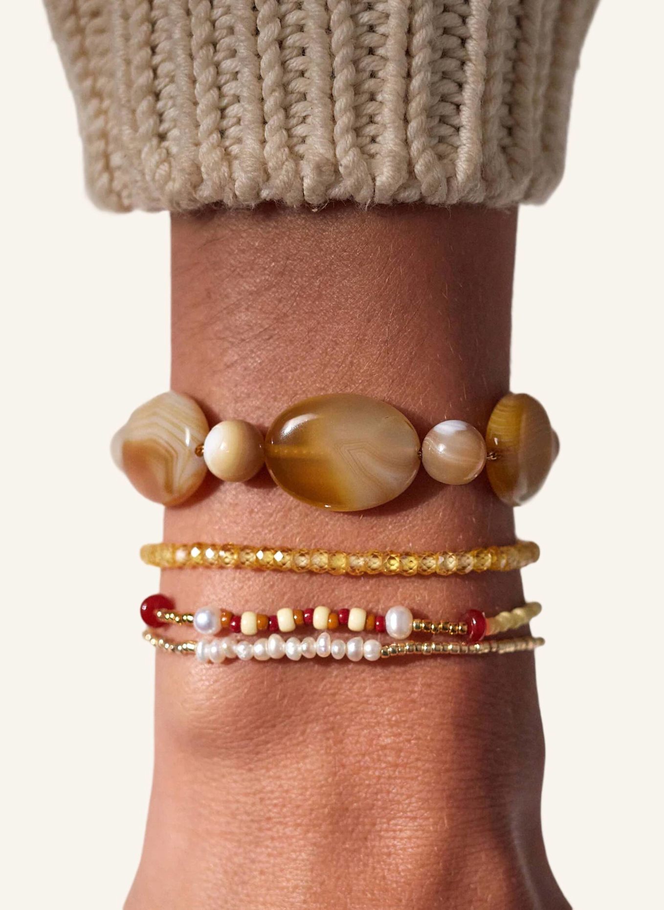 ANNI LU Armband DIZZY MOON HAZEL by GLAMBOU: GOLD