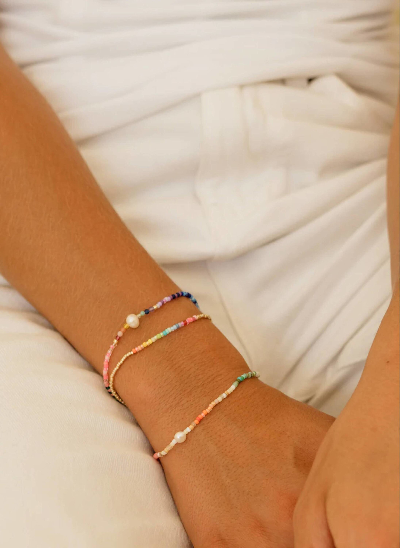 ANNI LU Armband CAPRI NEON RAINBOW by GLAMBOU: GOLD