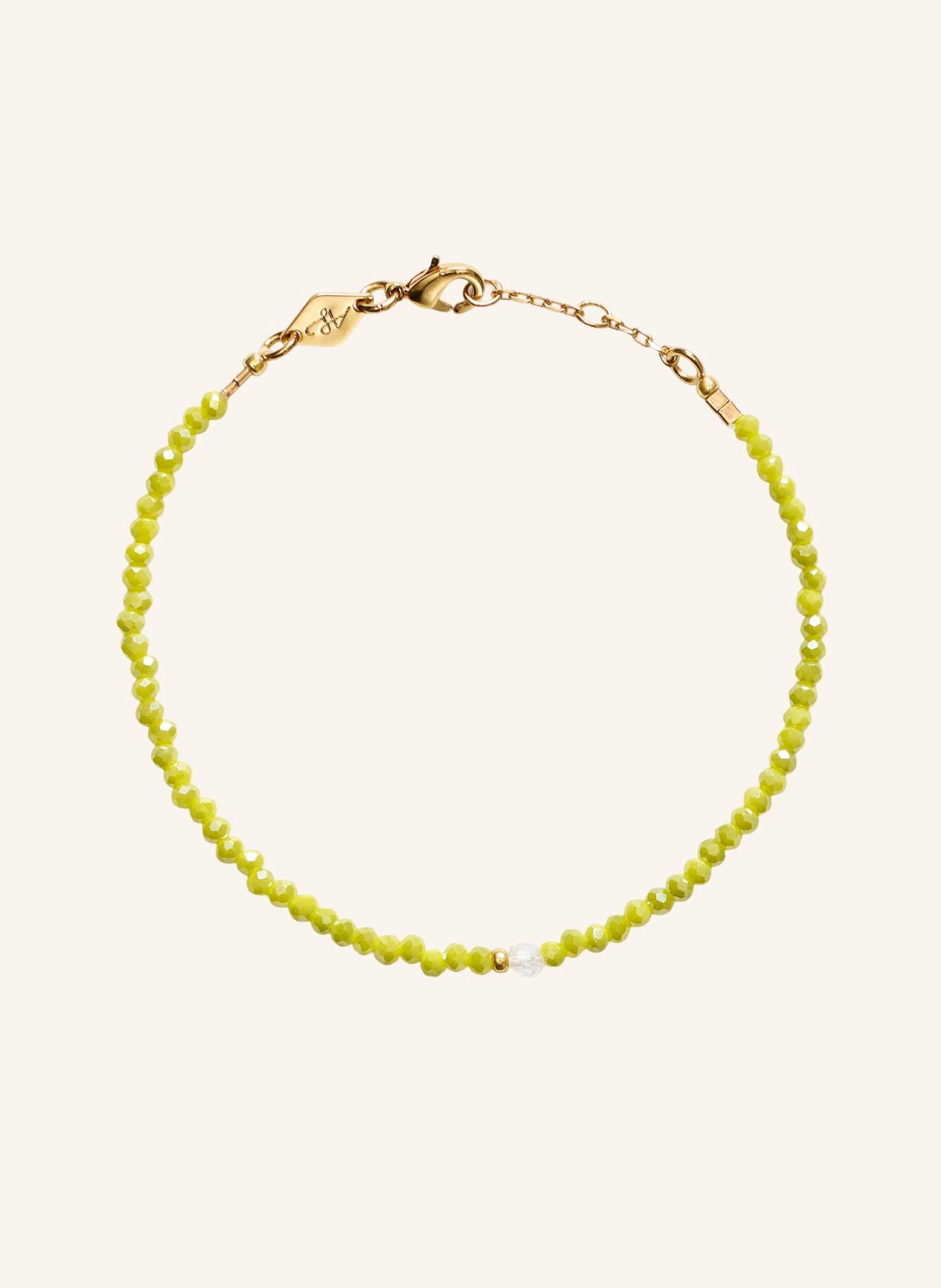 ANNI LU Armband COSMIC CACTUS PALE OLIVE by GLAMBOU: GOLD