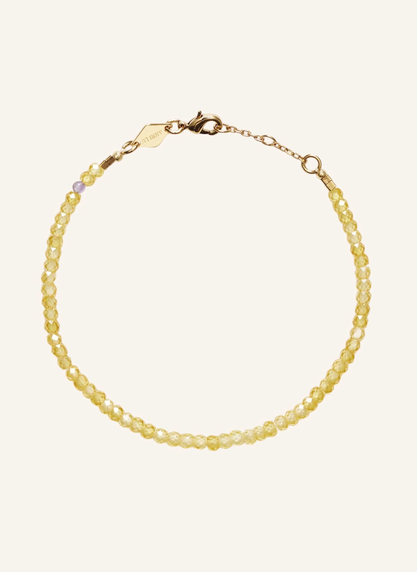 ANNI LU Armband TAN LINE CITRUS by GLAMBOU: GOLD