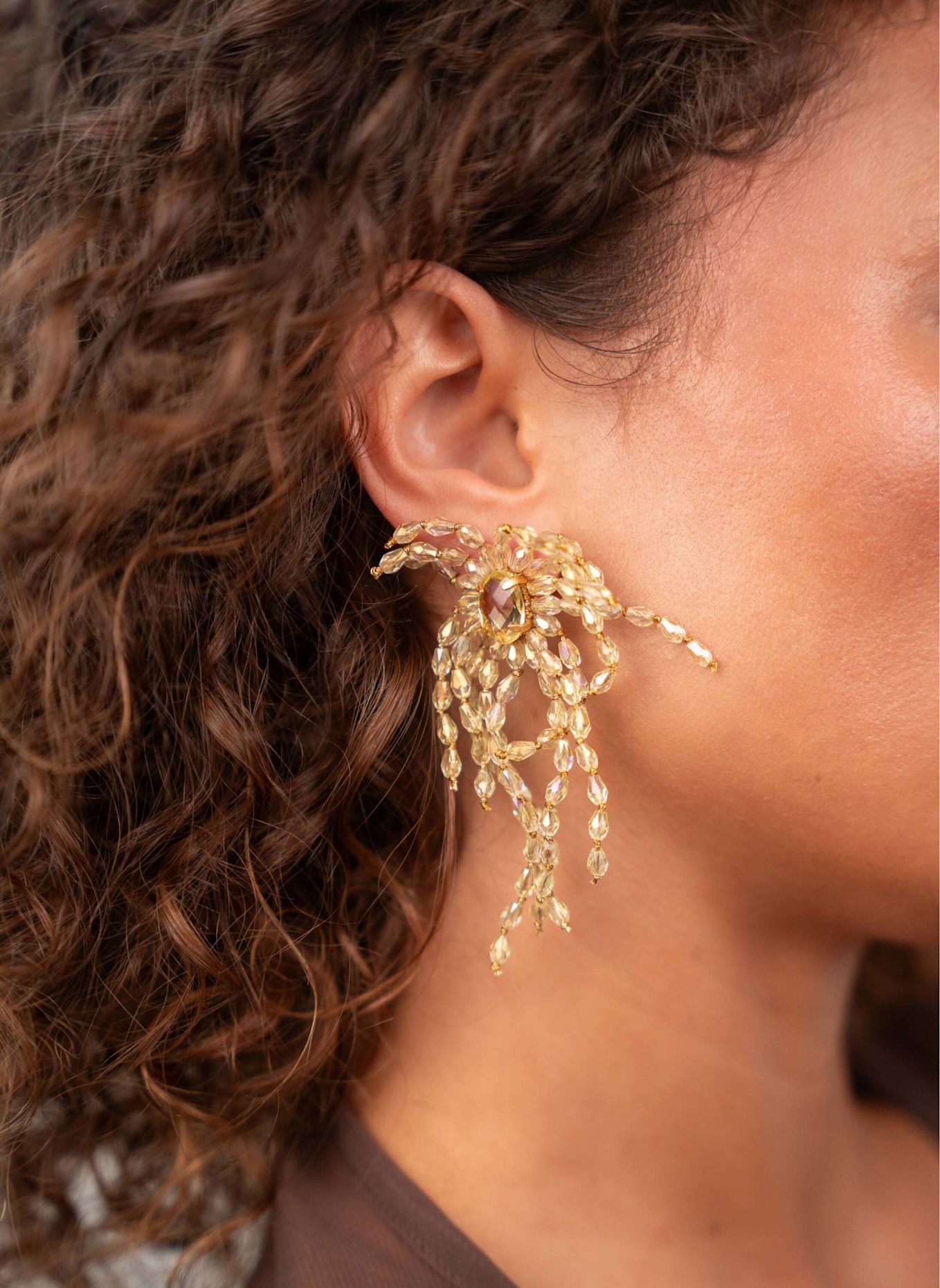 LOTT.gioielli Ohrringe HANNEKE AROUND THE SUN CELESTIAL YELLOW by GLAMBOU: GOLD