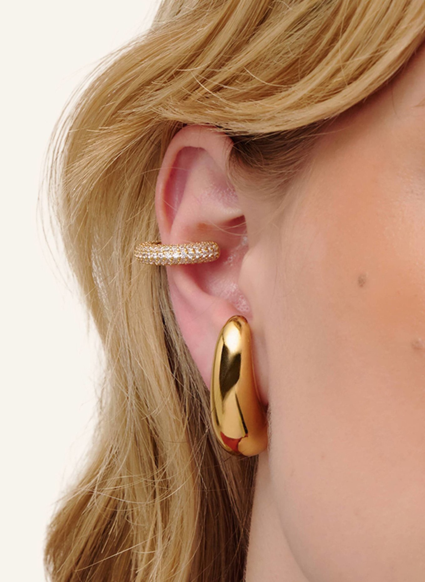 OHH LUILU Single Earcuff KIRSTIN by GLAMBOU: GOLD