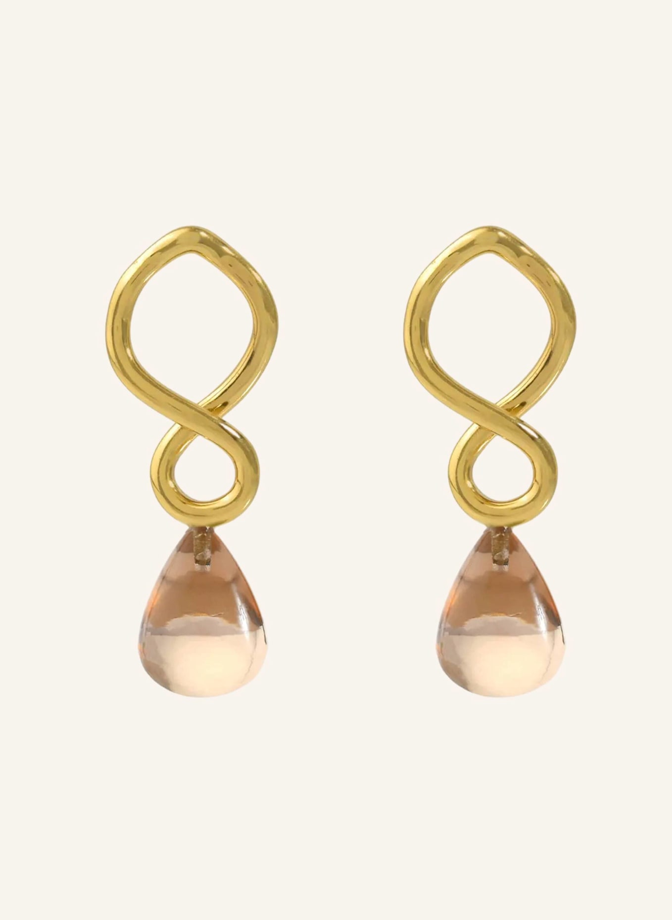 Shyla London Ohrringe CORSICA EARRINGS CHAMPAGNE by GLAMBOU: GOLD