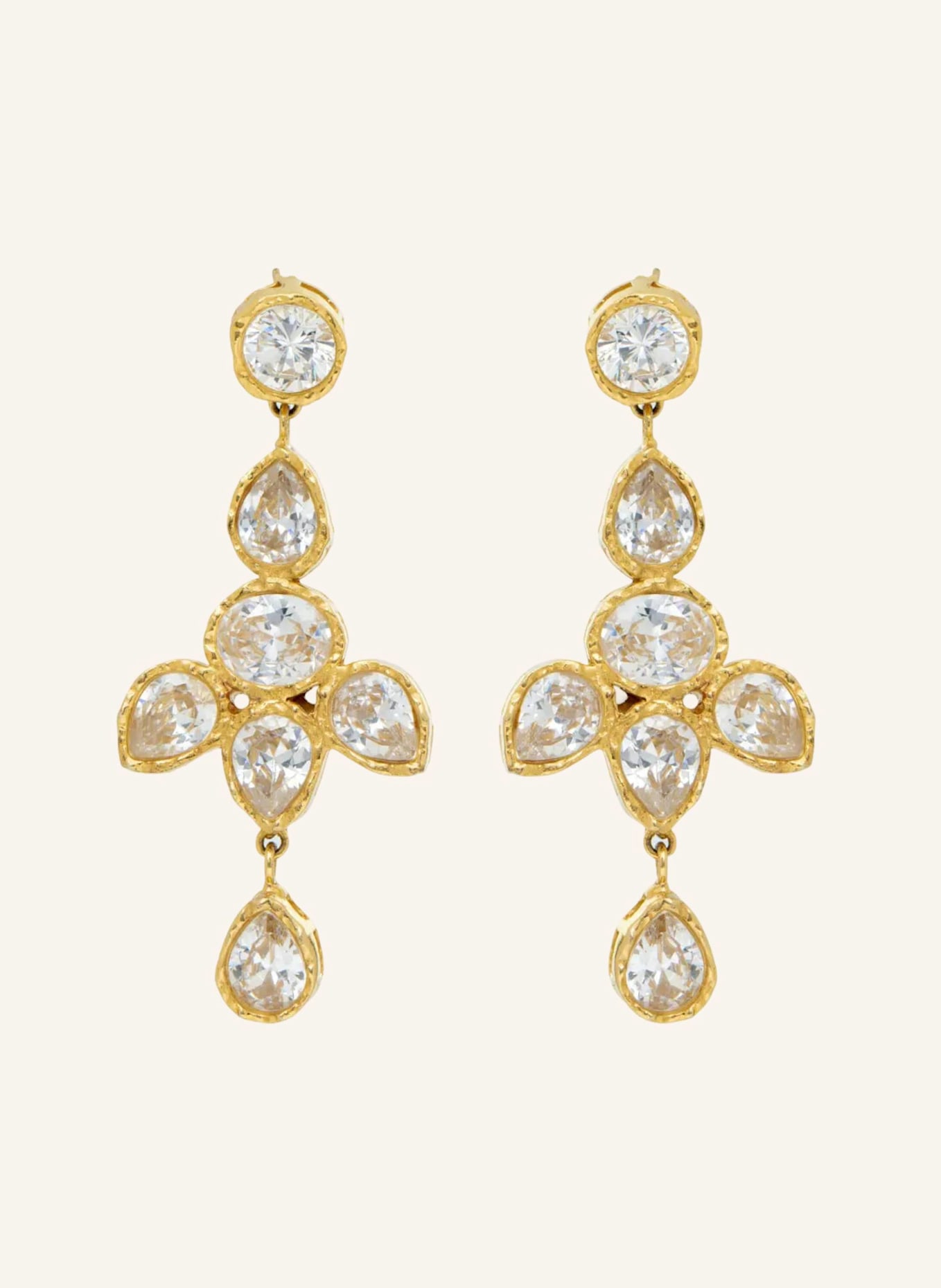 Shyla London Ohrringe SERAFINA EARRINGS CLEAR by GLAMBOU: GOLD