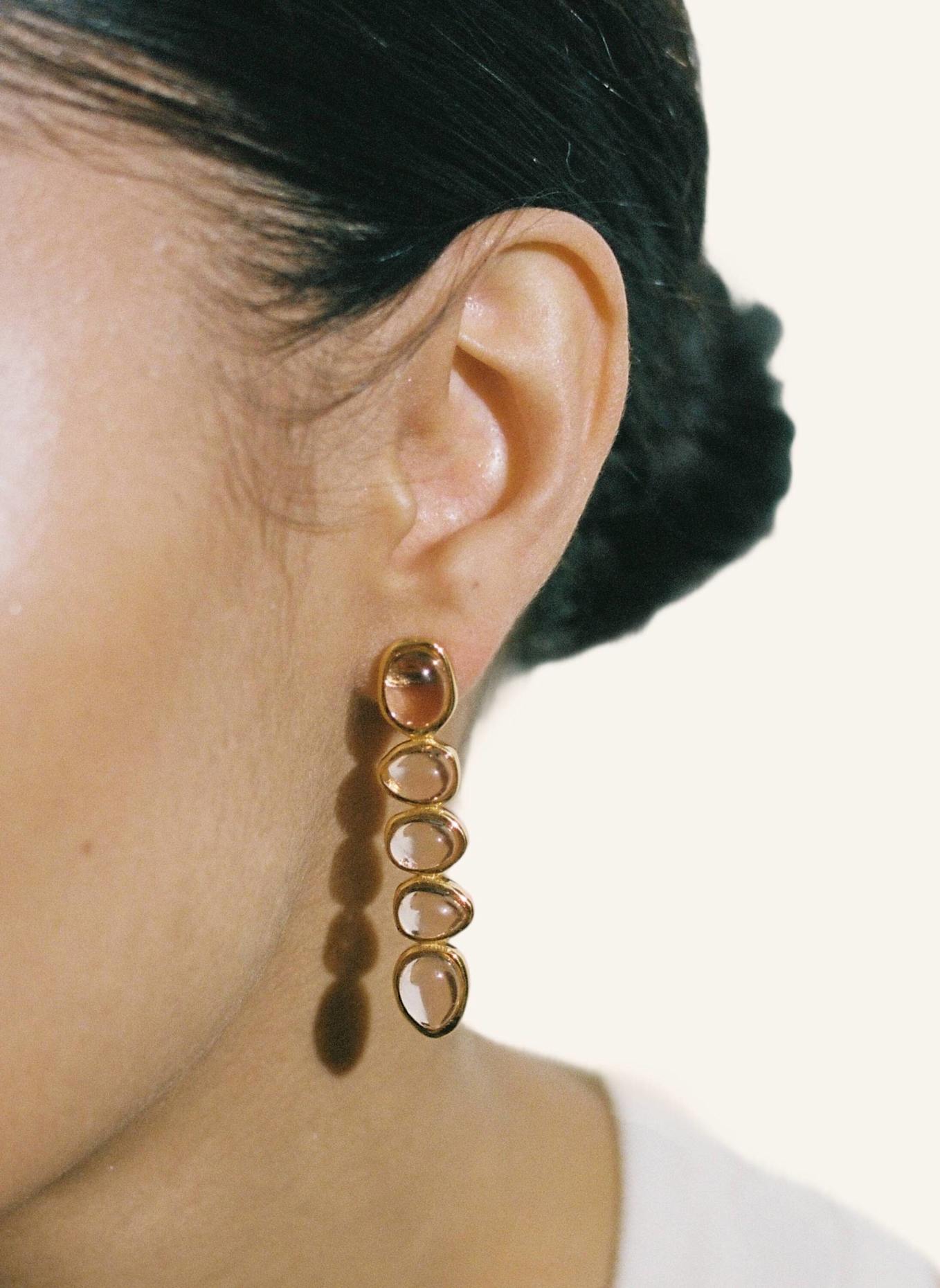 Shyla London Ohrringe PORTIA EARRINGS CHAMPAGNE by GLAMBOU: GOLD