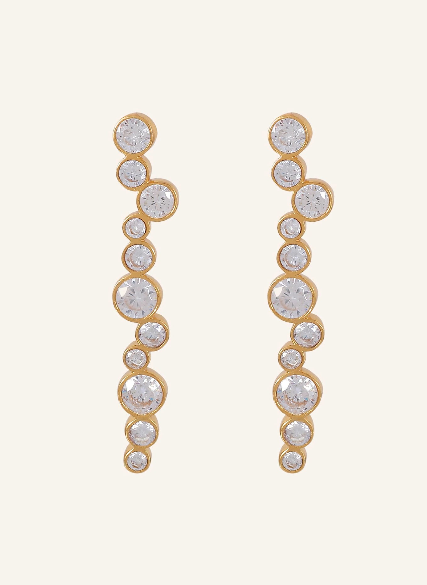Shyla London Ohrringe TIER EARRINGS CLEAR by GLAMBOU: GOLD