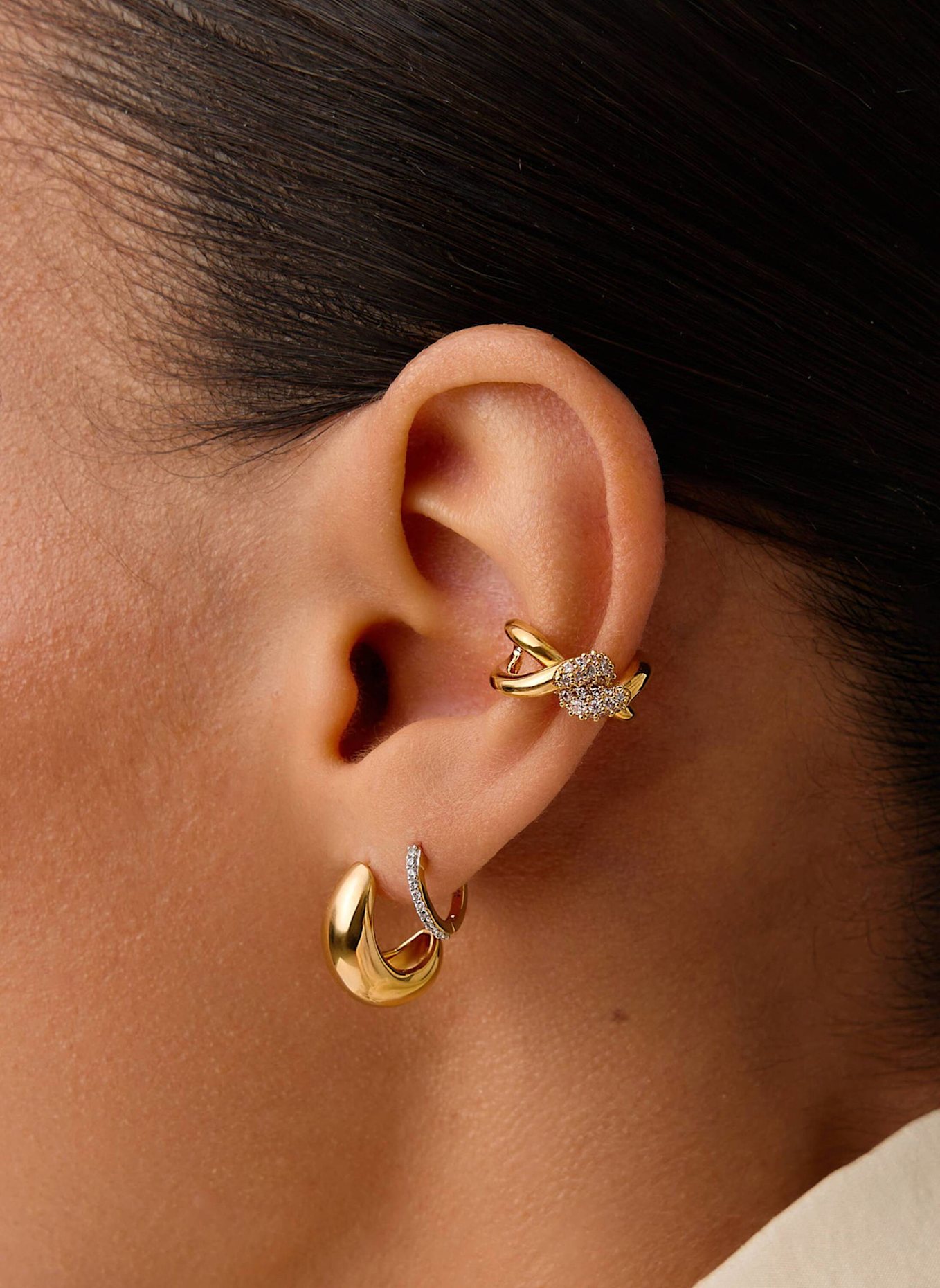 MISSOMA Earcuffs MOLTEN SNOW by GLAMBOU: GOLD