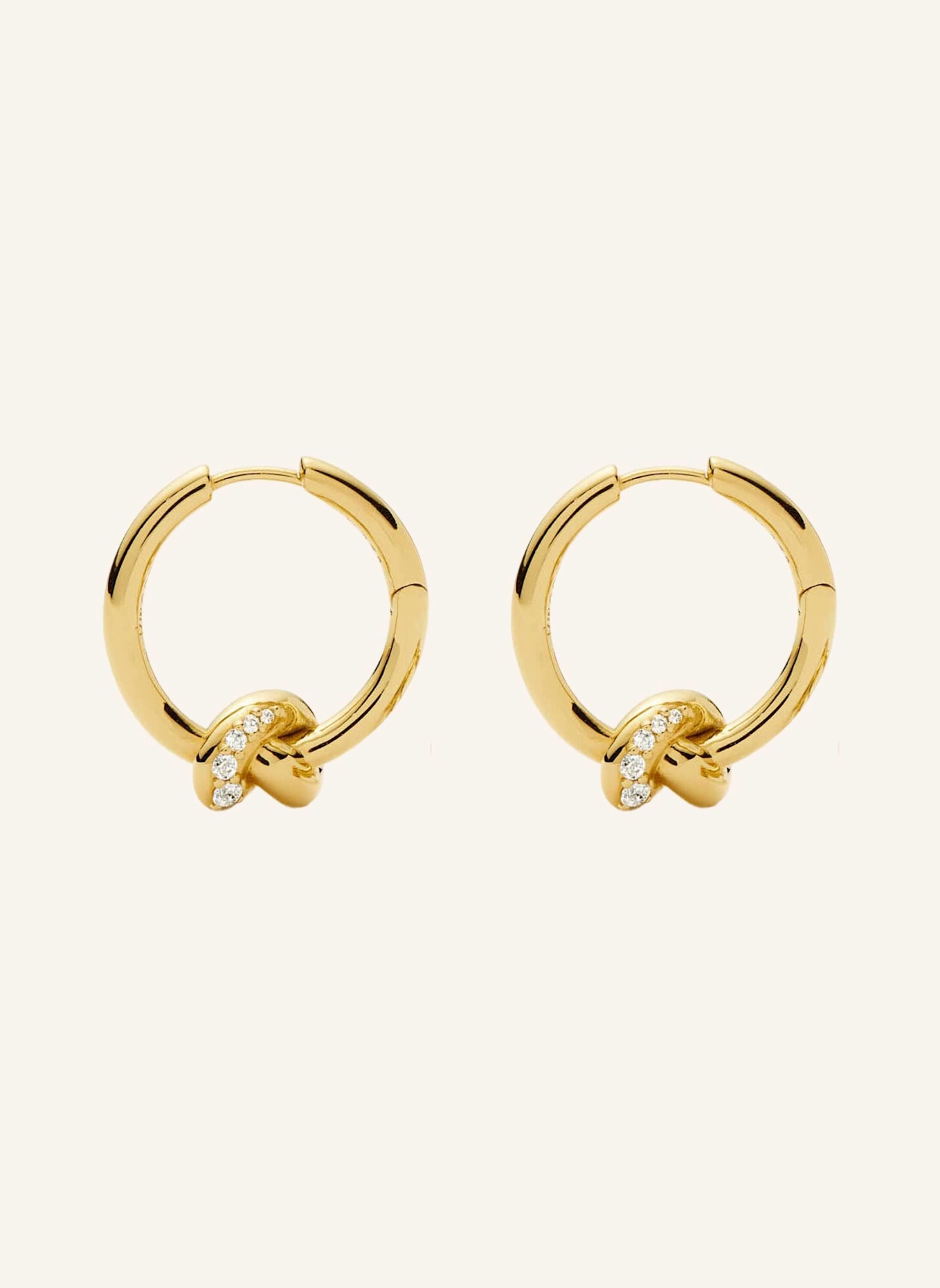 MISSOMA Ohrringe LUCY WILLIAMS PAVé KNOT SMALL by GLAMBOU: GOLD