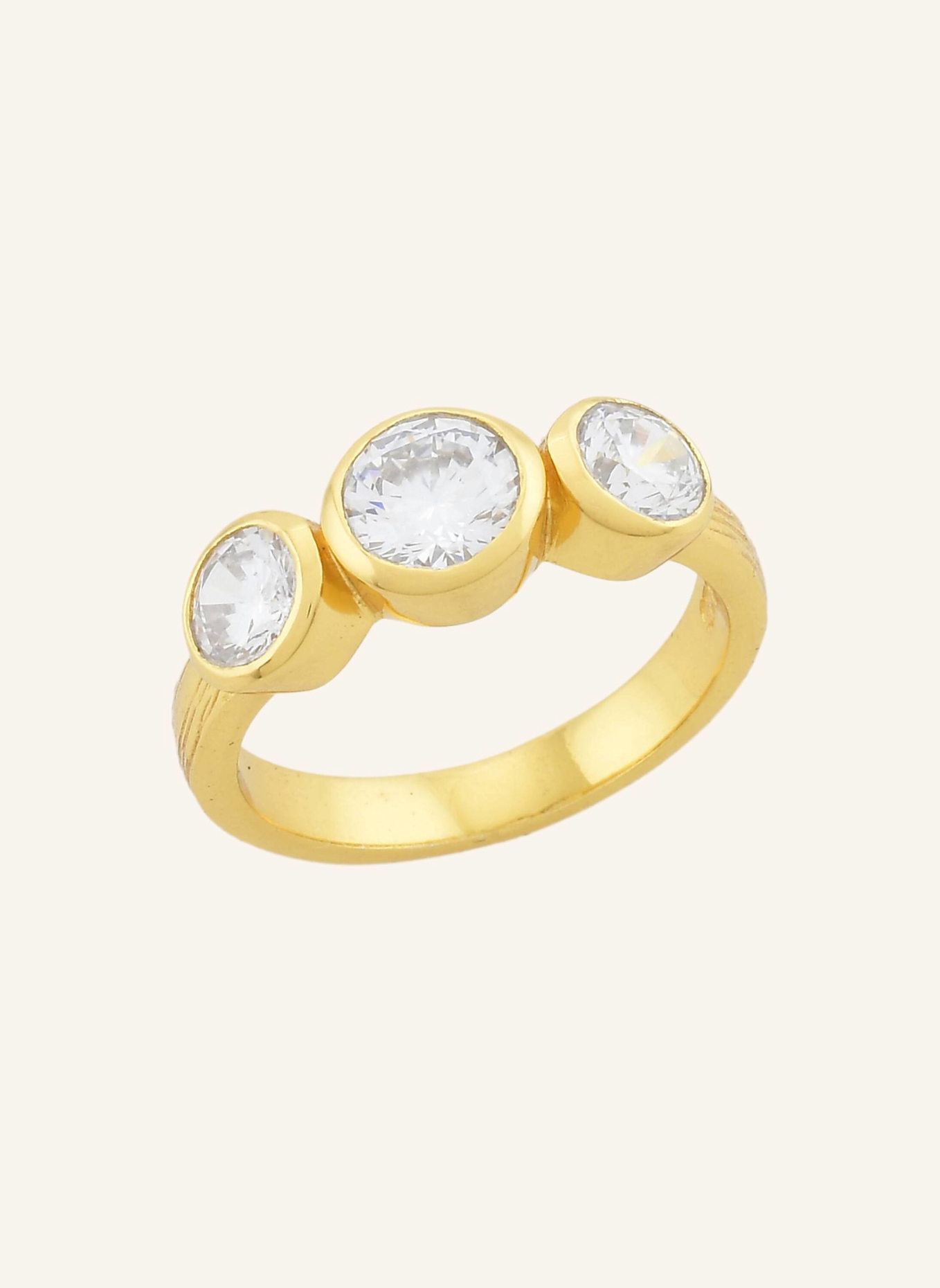 Shyla London Ringe NADINE RING CLEAR by GLAMBOU: GOLD