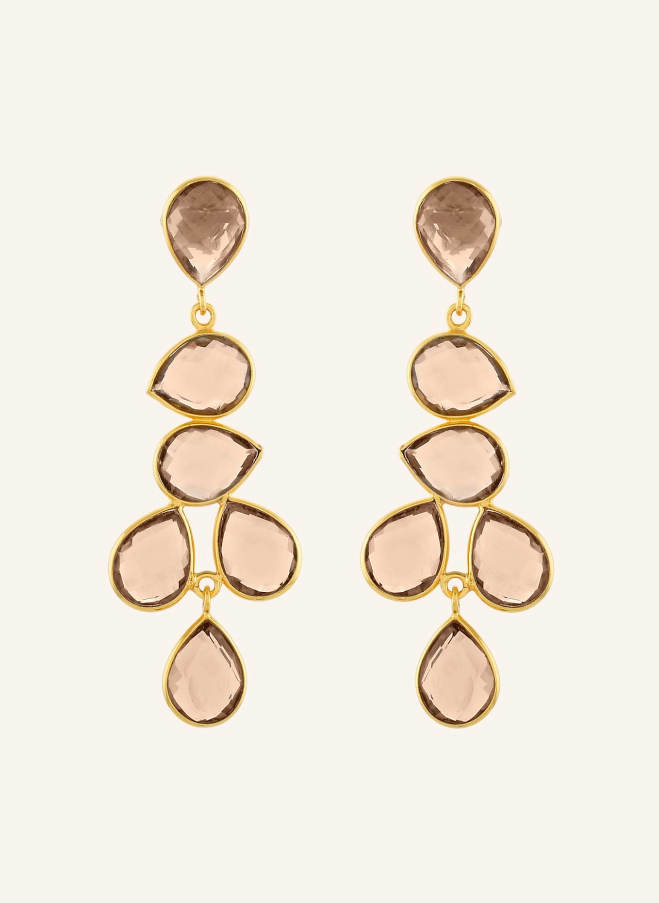 Shyla London 102400001993 SHEENA EARRINGS CHAMPAGNE by GLAMBOU: GOLD