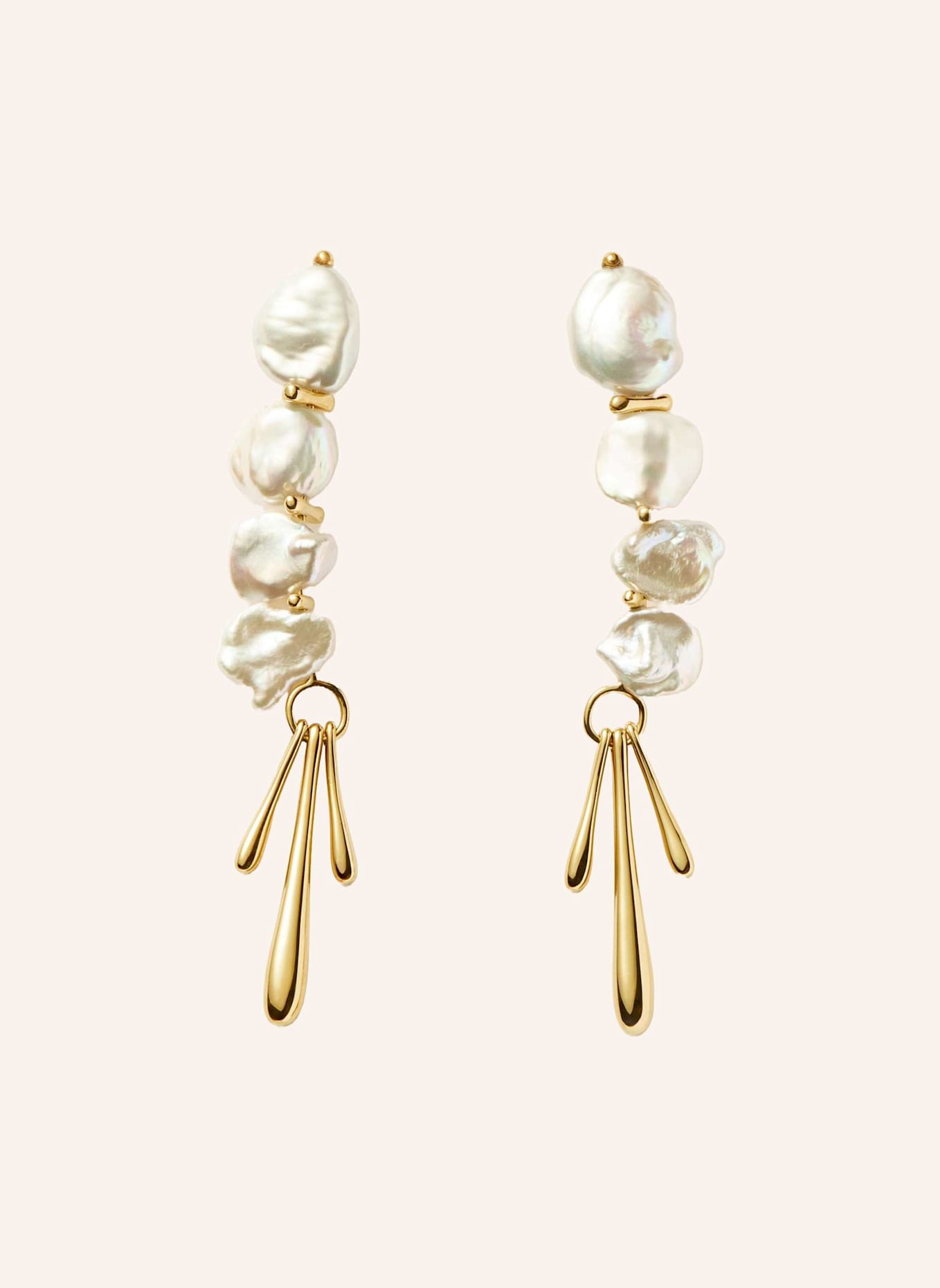 MISSOMA Ohrhänger KESHI PEARL DROP by GLAMBOU: GOLD