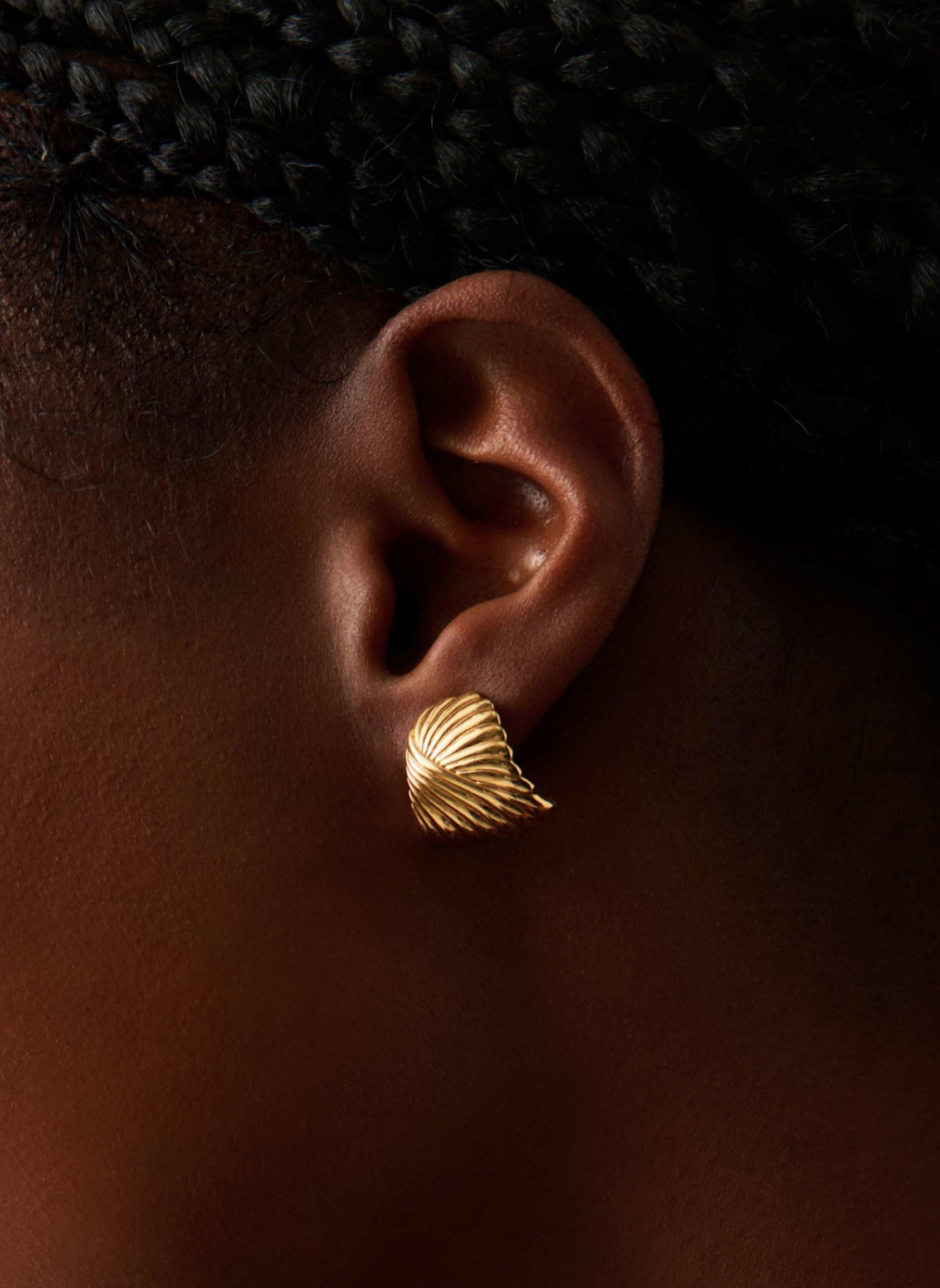 MISSOMA Ohrstecker RIPPLE STUD by GLAMBOU: GOLD