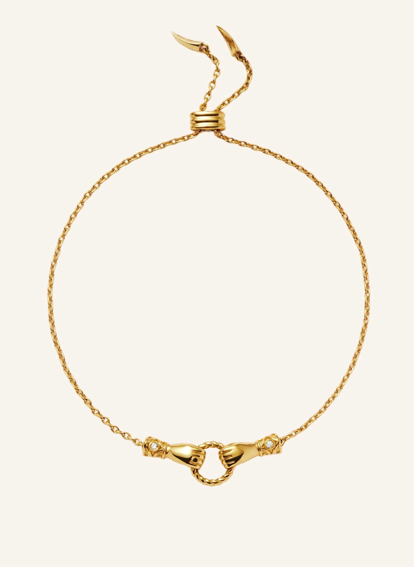 MISSOMA Armbänder HARRIS REED MINI IN GOOD HANDS SLIDER BRACELET by GLAMBOU: GOLD