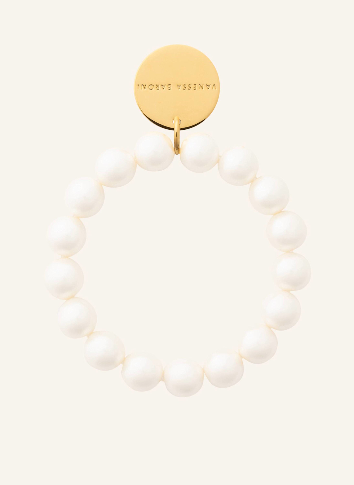 VANESSA BARONI Armband MINI BEADS FLEX BRACELET PEARL by GLAMBOU: GOLD
