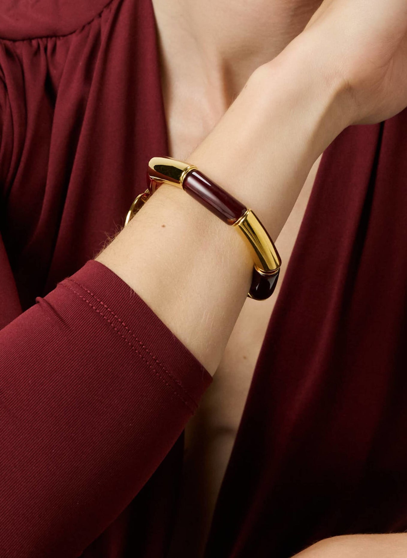 VANESSA BARONI Armband FLEX BRACELET GOLD by GLAMBOU: GOLD