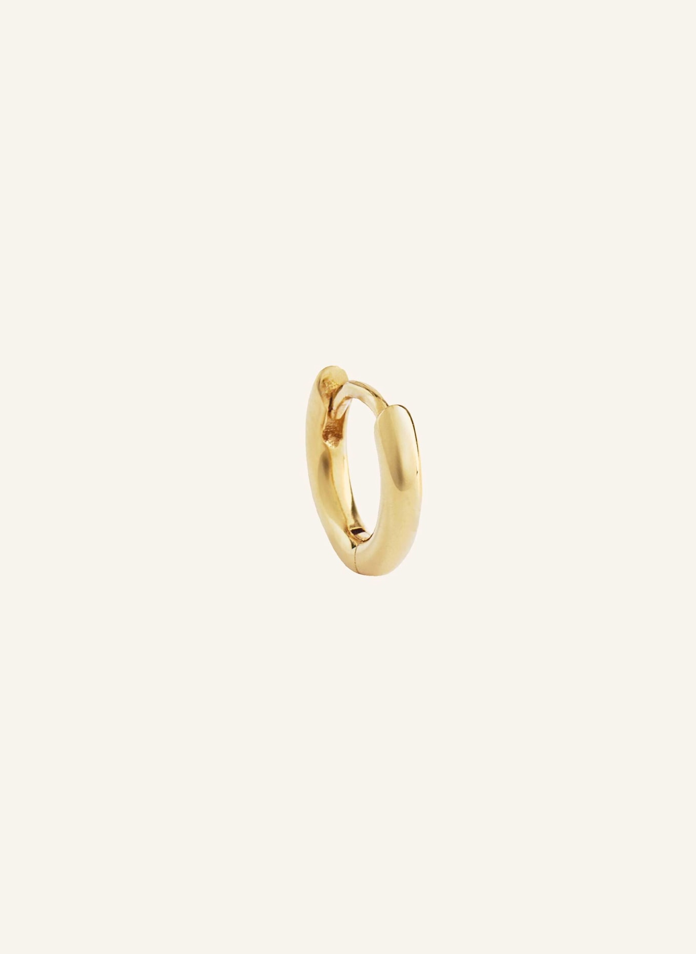 OHH LUILU Creolen SOLID HOOP MINI  by GLAMBOU: GOLD