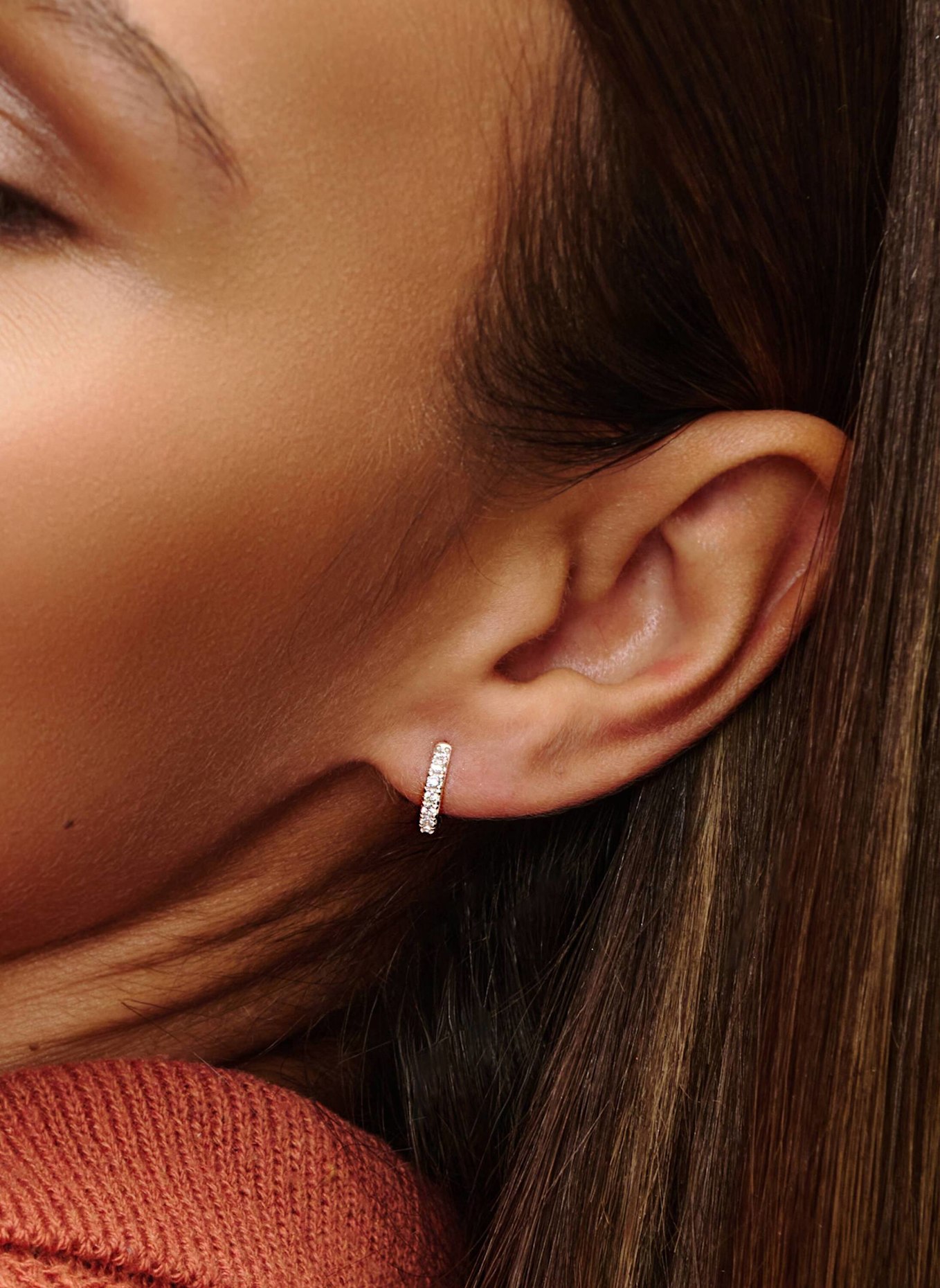 Pompidou Creolen LILLIAN MICRO PAVé by GLAMBOU: SILBER