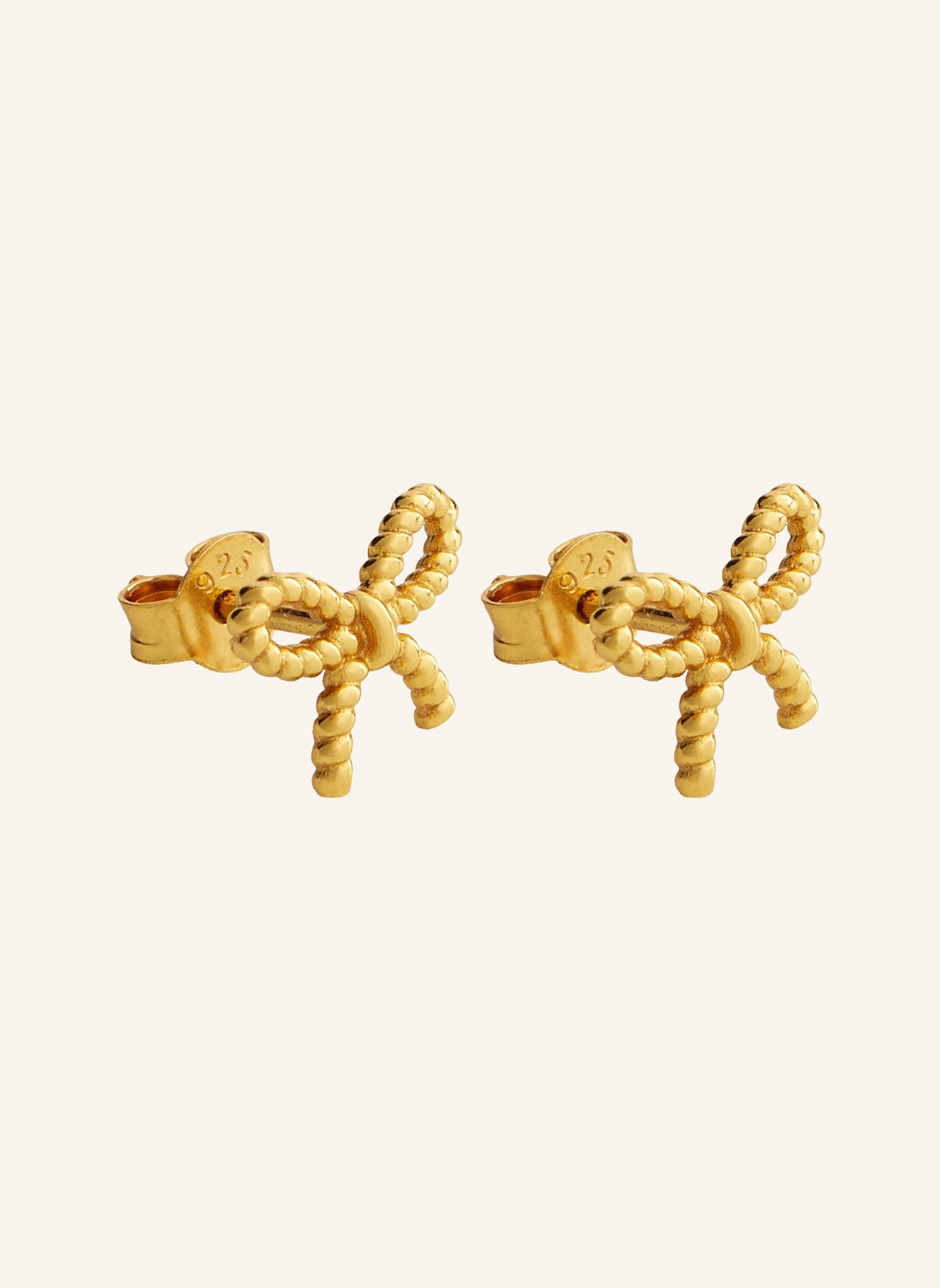 OHH LUILU Ohrstecker ETERNAL BOW by GLAMBOU: GOLD